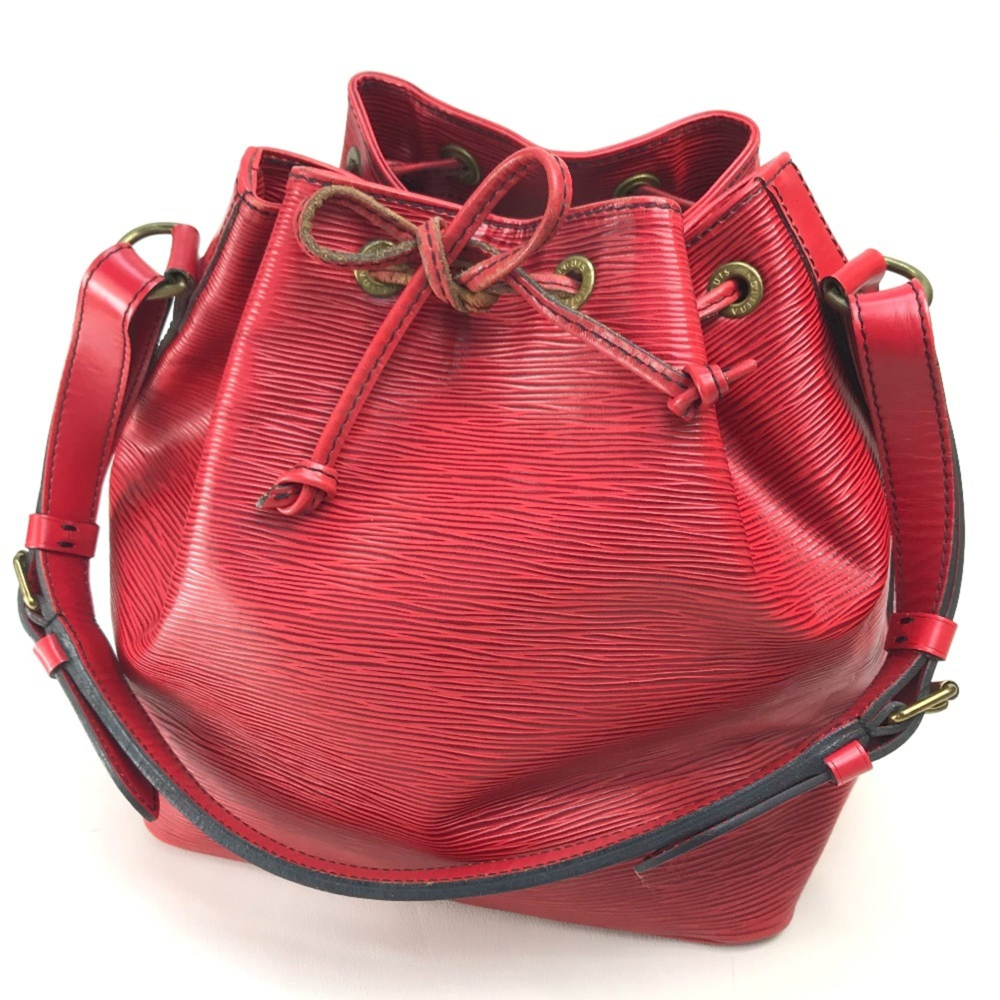 Louis Vuitton Castilian Red Red Color Epi Leather Shoulder Bag (Pre-Owned)