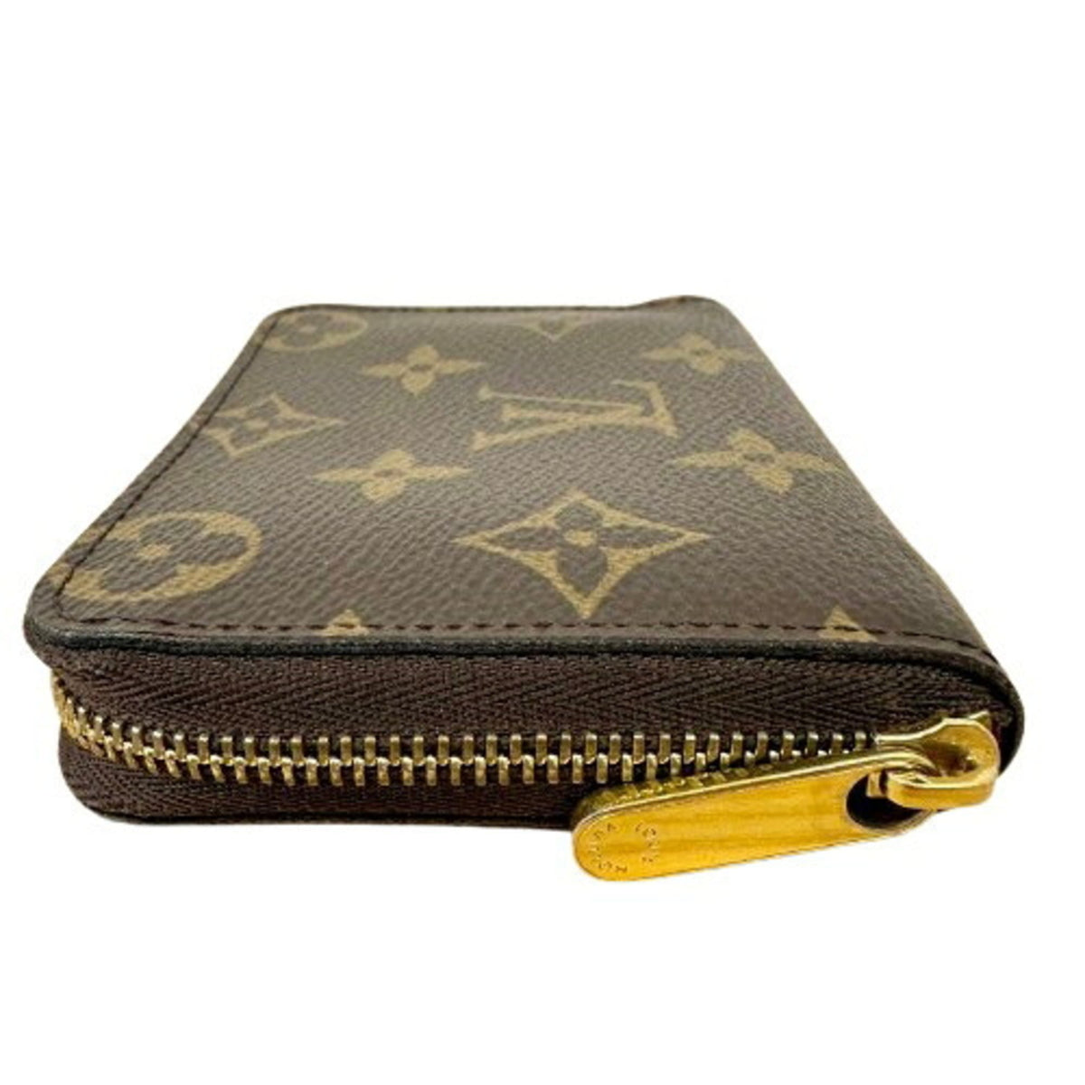 Louis Vuitton Monogram Brown Leather Coin Purse/Coin Case (Pre-Owned)