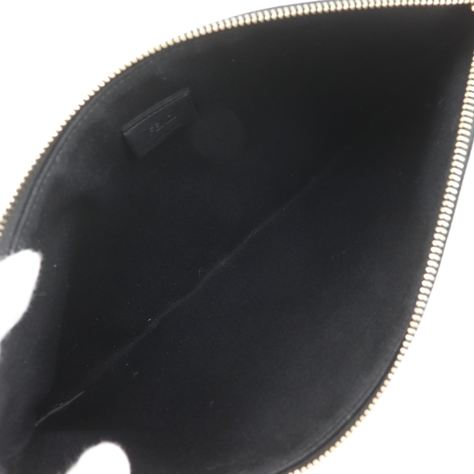 Fendi Black Cotton Pouch (Pre-Owned)