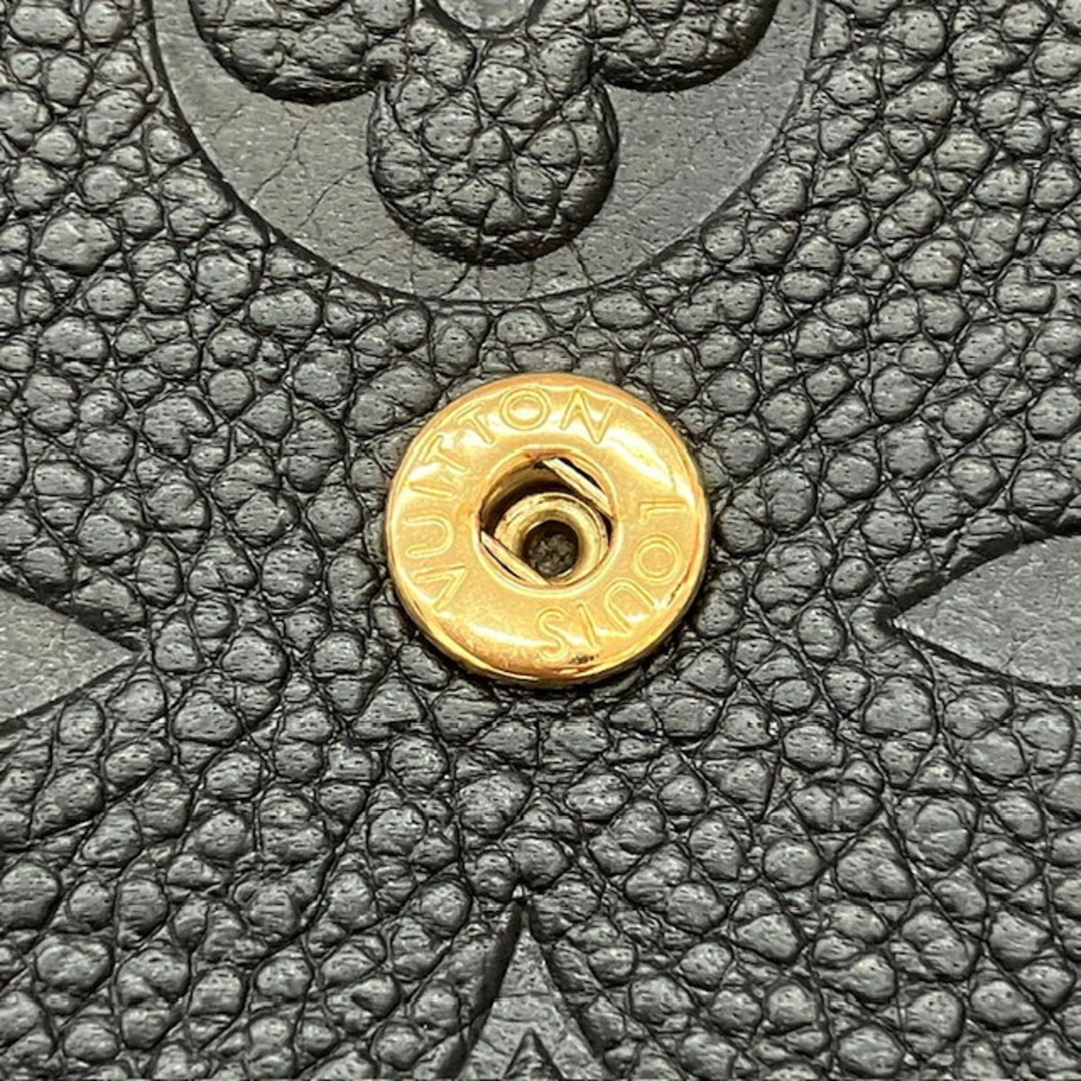 Louis Vuitton Beige Noir Monogram Empreinte Long Wallet (Bi-Fold) (Pre-Owned)