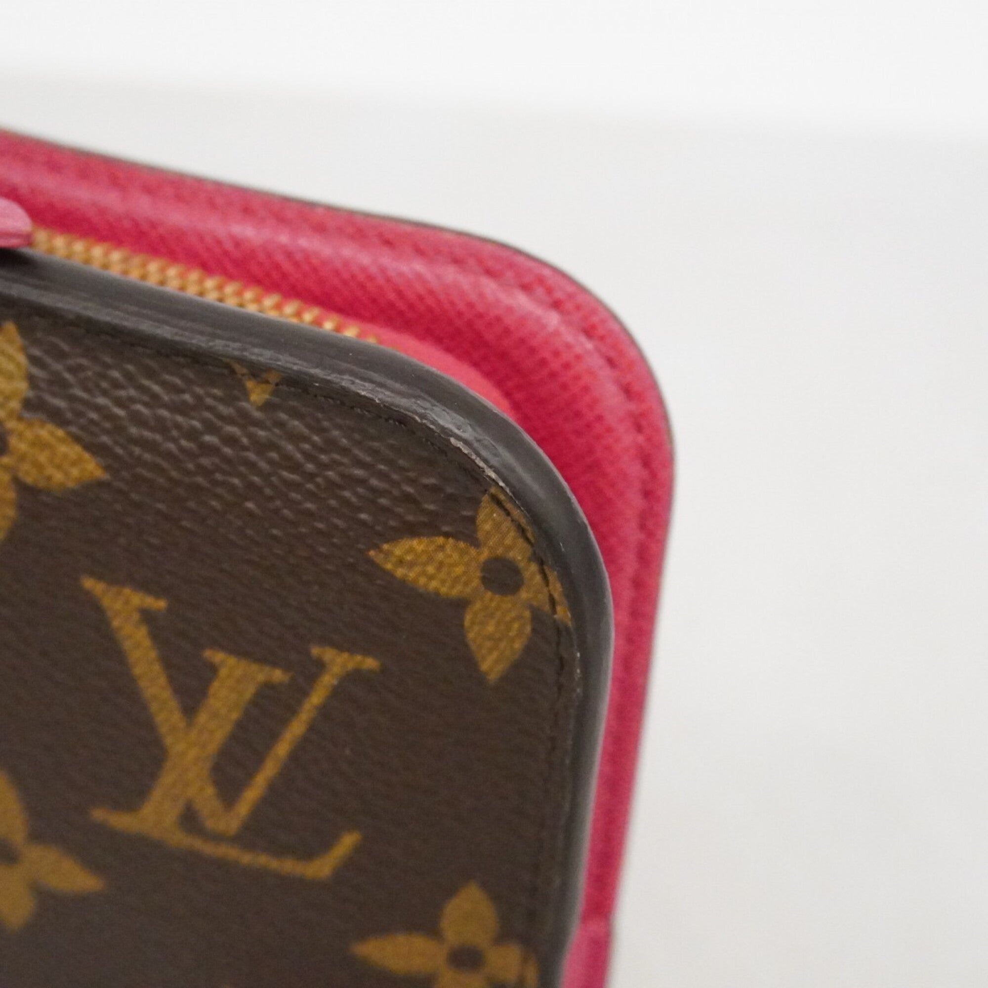 Louis Vuitton Brown Rose Long Wallet (Bi-Fold) (Pre-Owned)