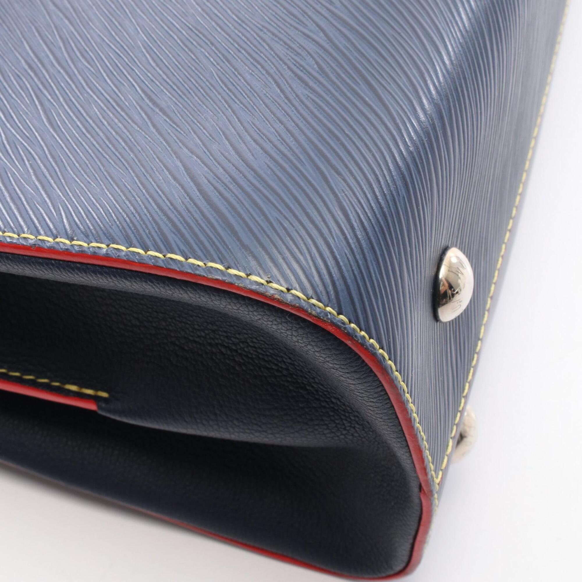 Louis Vuitton Navy Red Color Epi Leather Leather Handbag Tote Bag (Pre-Owned)