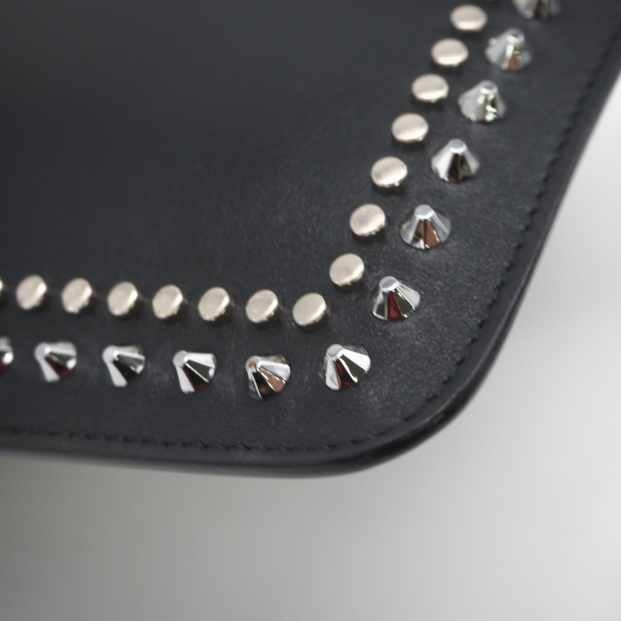 Jimmy Choo Black Leather Clutch Bag (Pre-Owned)