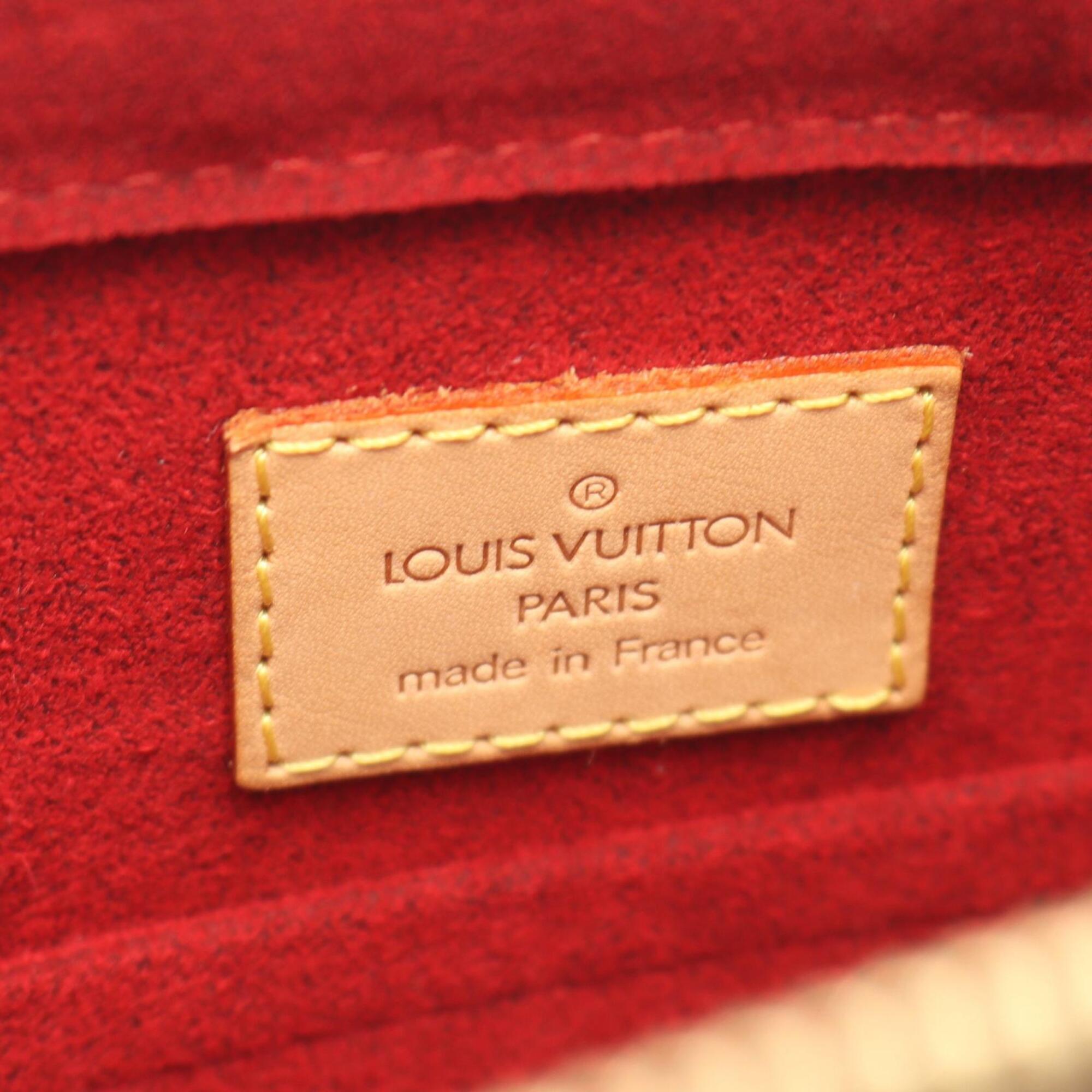 Louis Vuitton Brown Coated Canvas Monogram Pvc Leather Handbag Shoulder Bag (Pre-Owned)