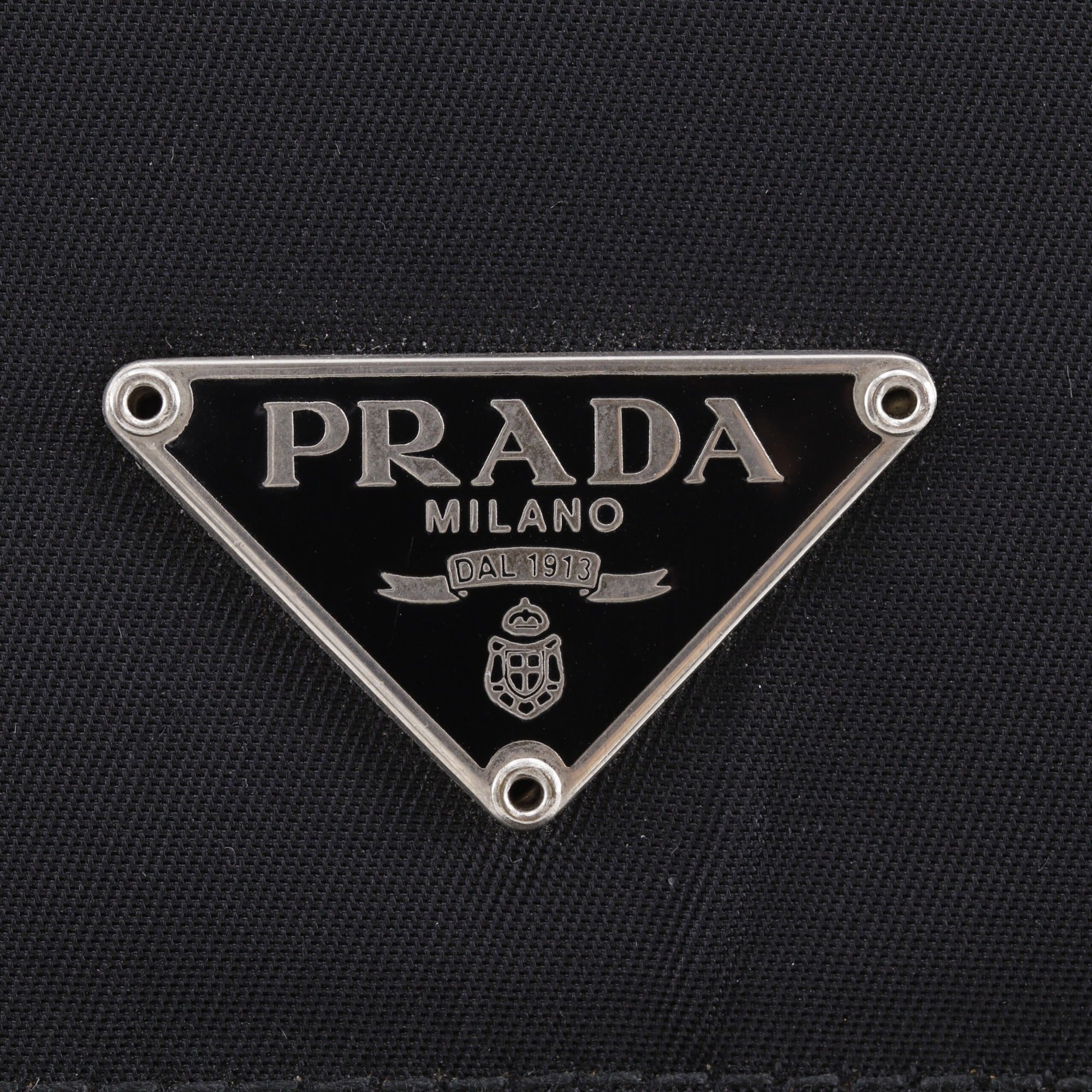 Prada Black Nylon Wallet (Tri-Fold) (Pre-Owned)