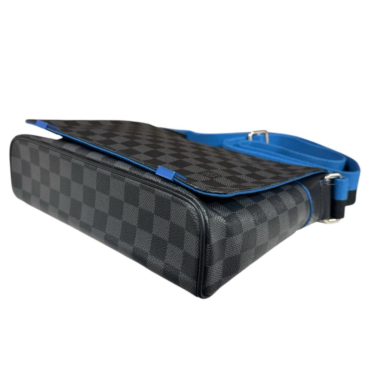 Louis Vuitton Damier Graphite Black Blue Damier Graphite Shoulder Bag (Pre-Owned)