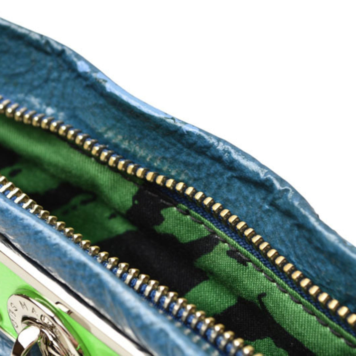 Marc By Marc Jacobs Dark Blue Green Pvc Handbag Pouch (Pre-Owned)