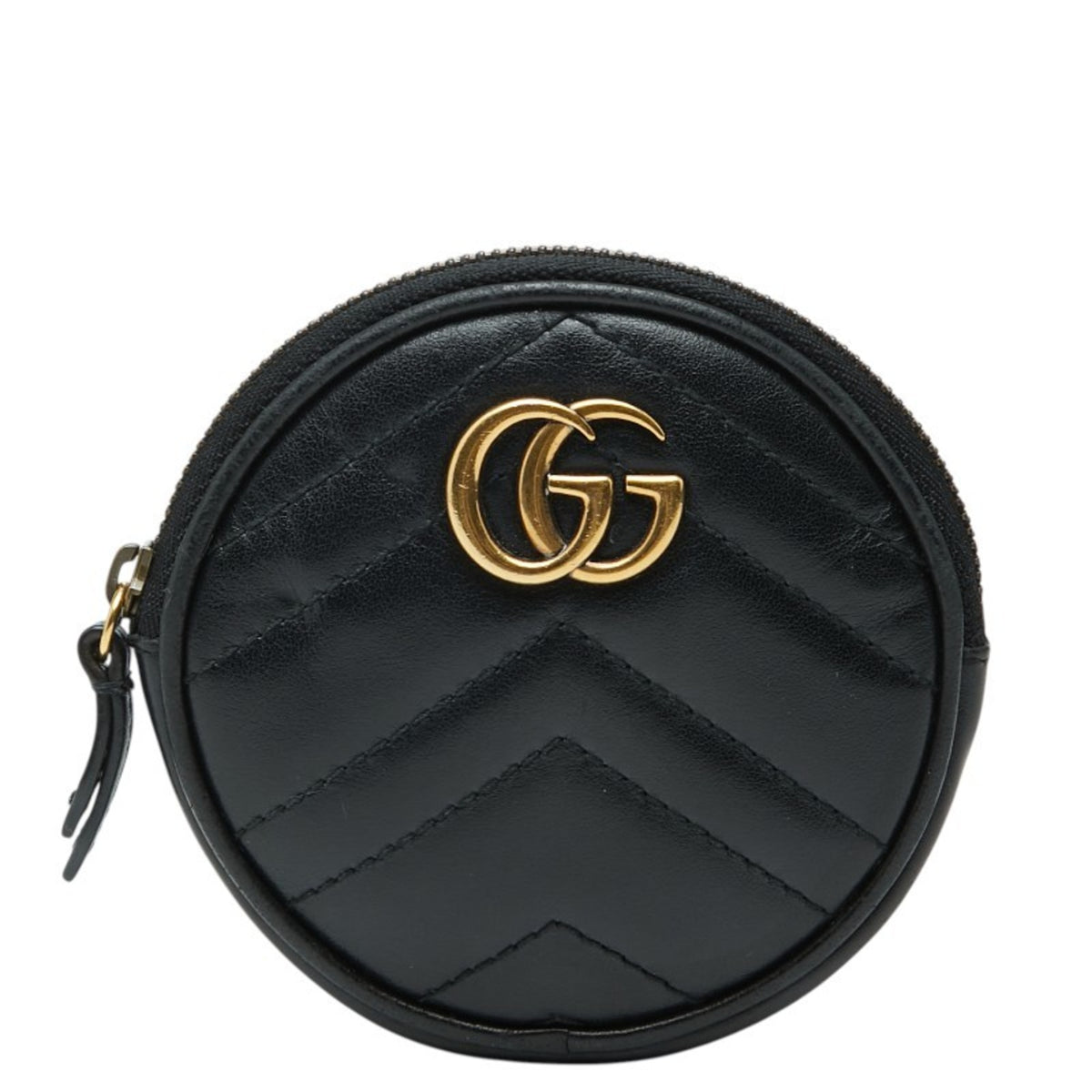 Gucci Black Leather Coin Purse/Coin Case (Pre-Owned)