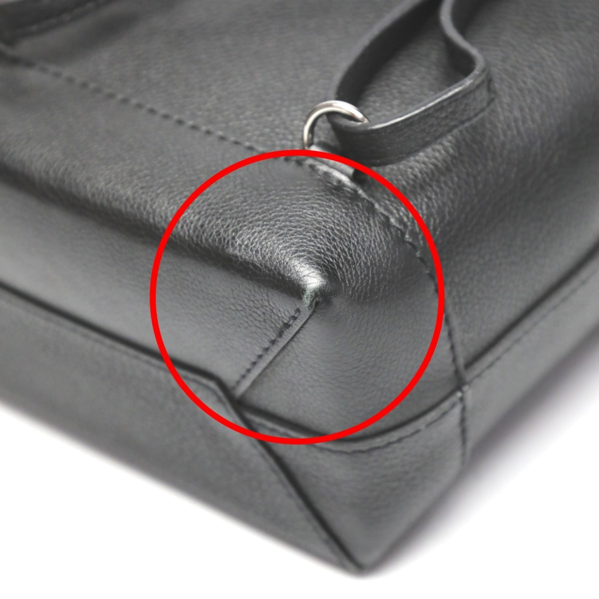 Louis Vuitton Black Noir Leather Backpack (Pre-Owned)