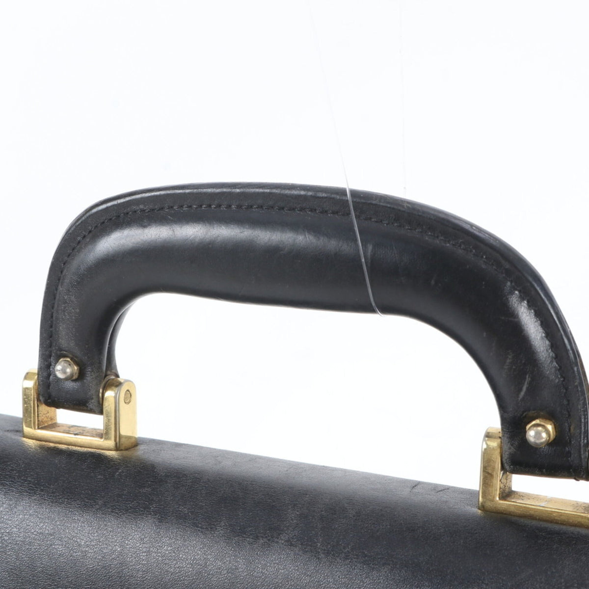 Bally Black Leather Briefcase Tote Bag (Pre-Owned)