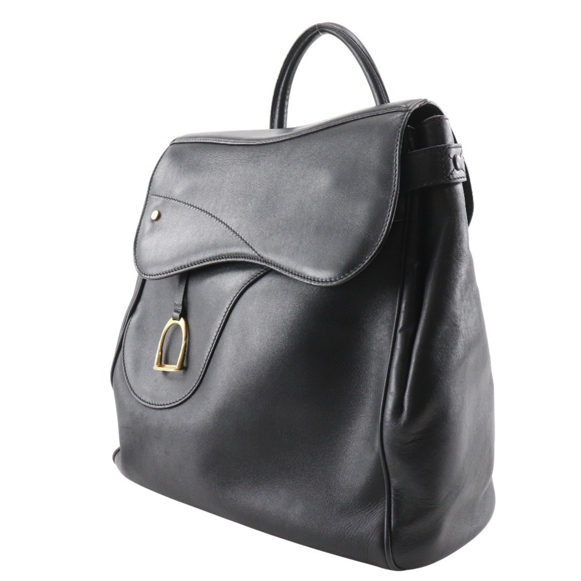 Gucci Black Leather Backpack (Pre-Owned)