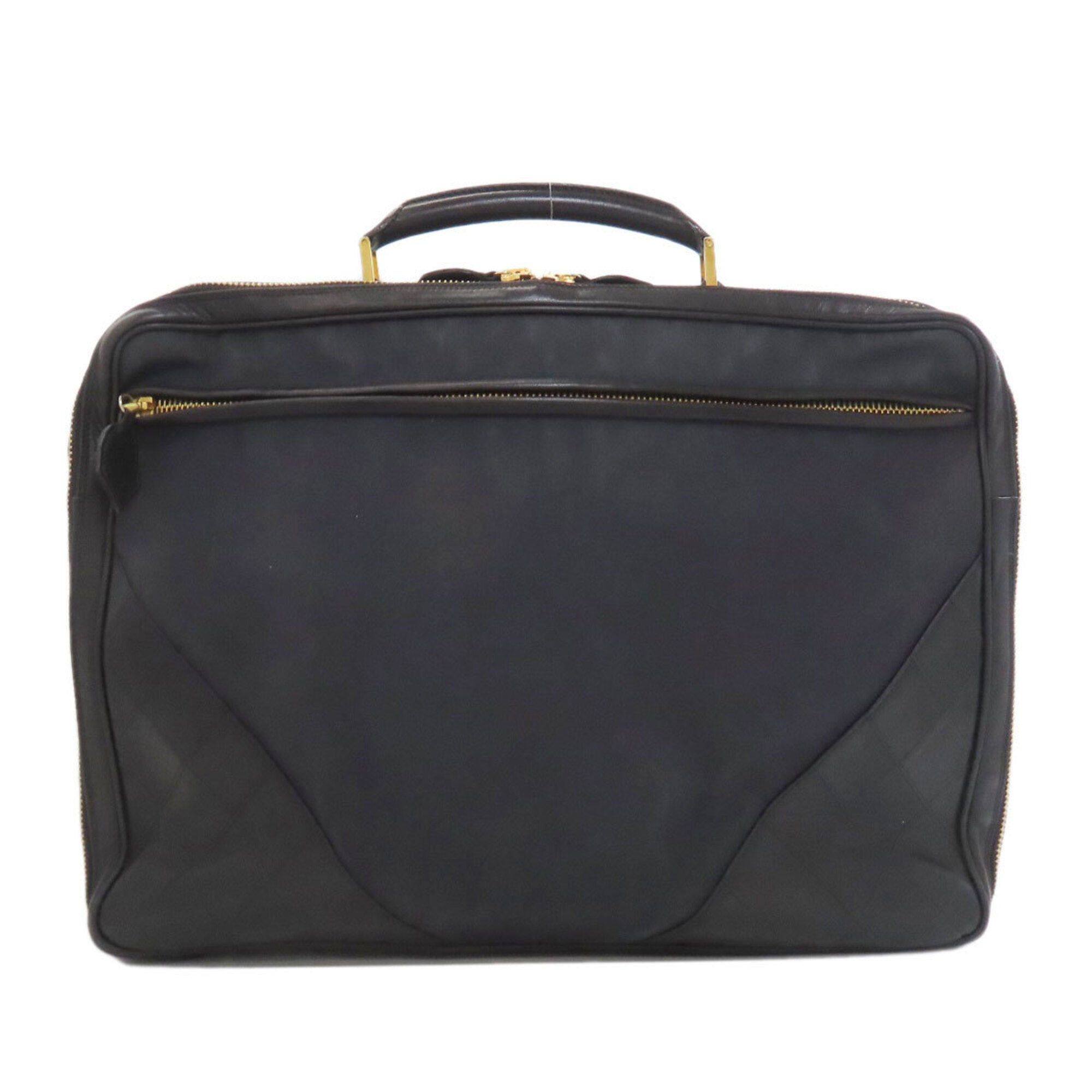 Chanel Black Canvas Briefcase (Pre-Owned)