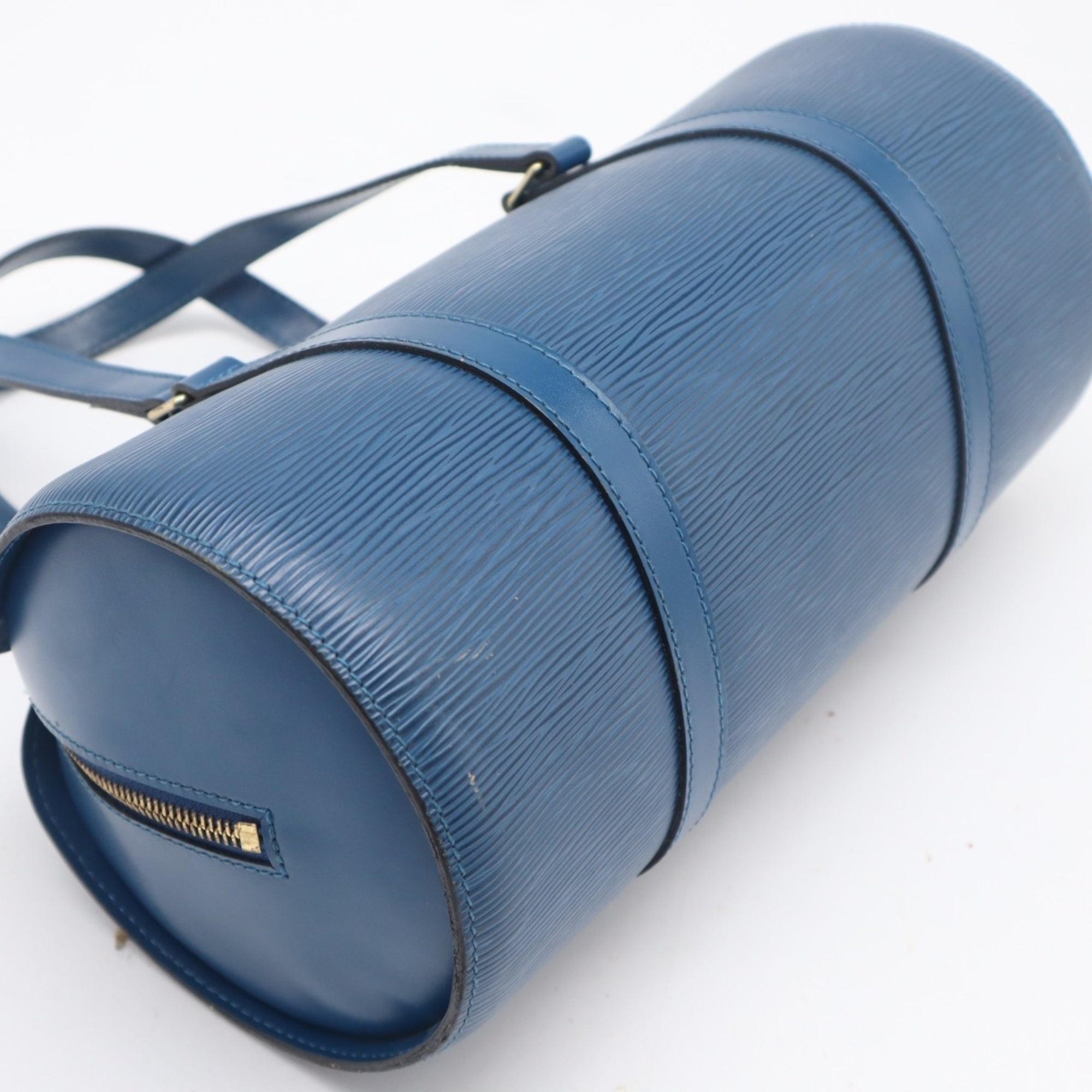 Louis Vuitton Toledo Blue Leather Handbag (Pre-Owned)