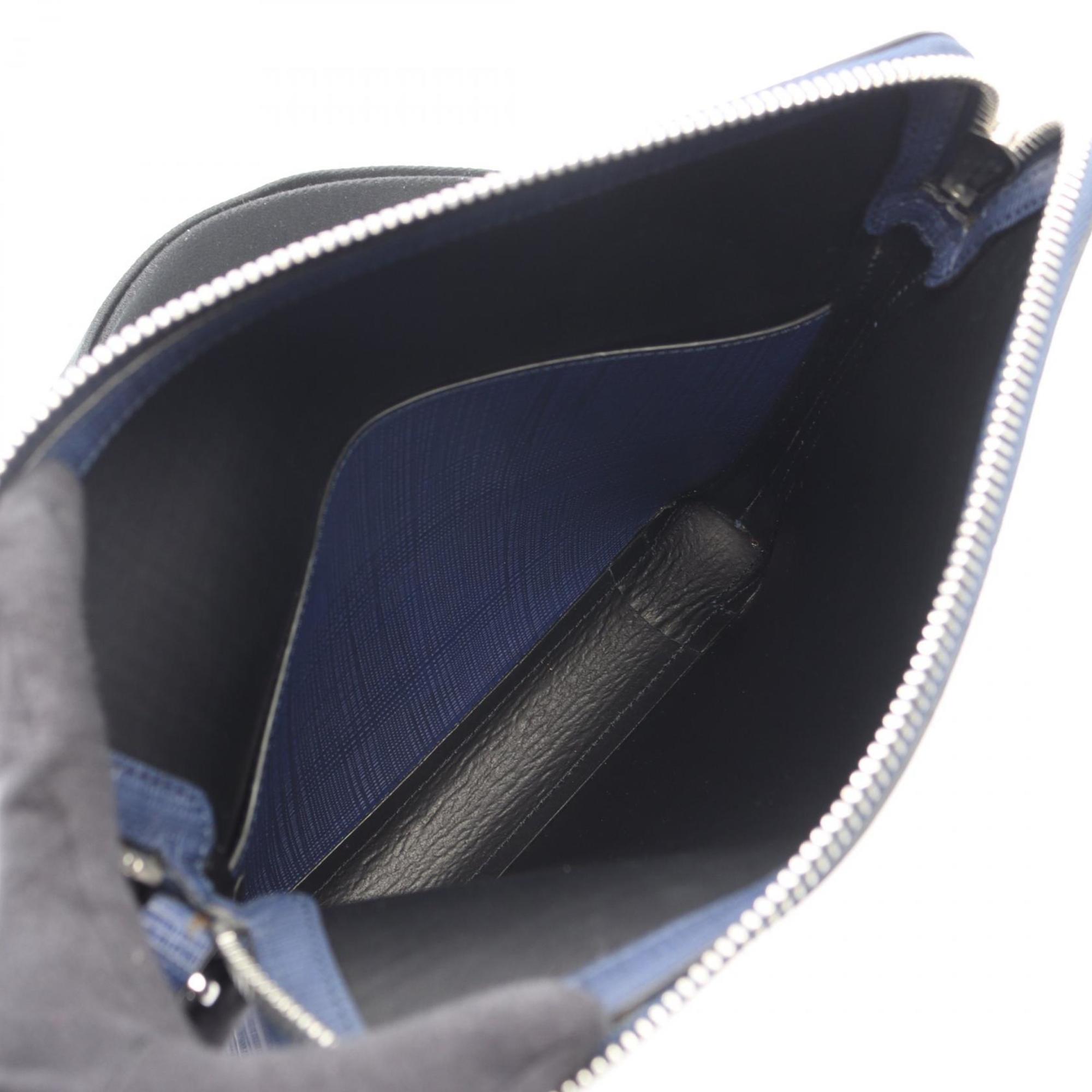 Loewe Blue Leather Shoulder Bag Sling Bag (Pre-Owned)