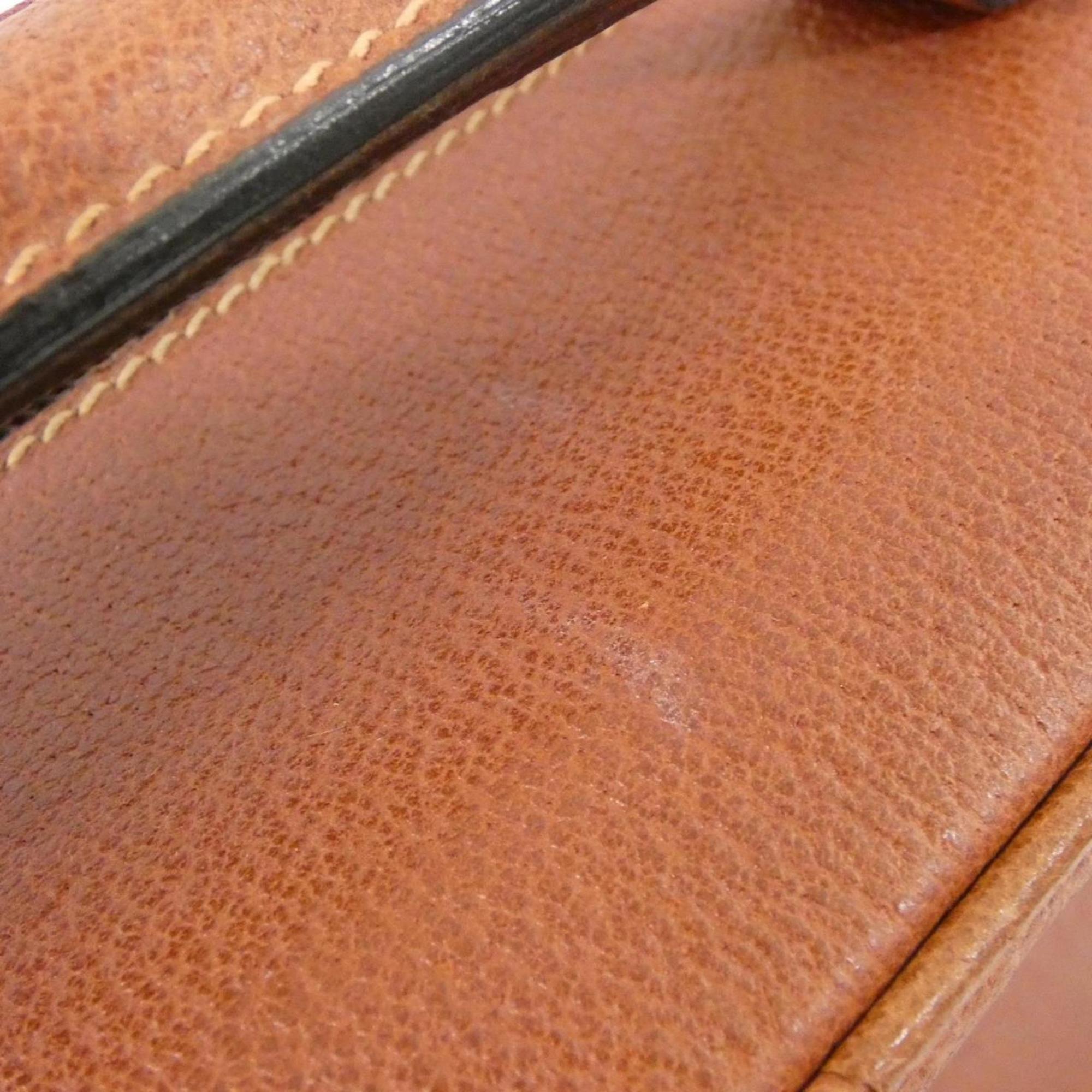 Gucci Brown Leather Handbag (Pre-Owned)