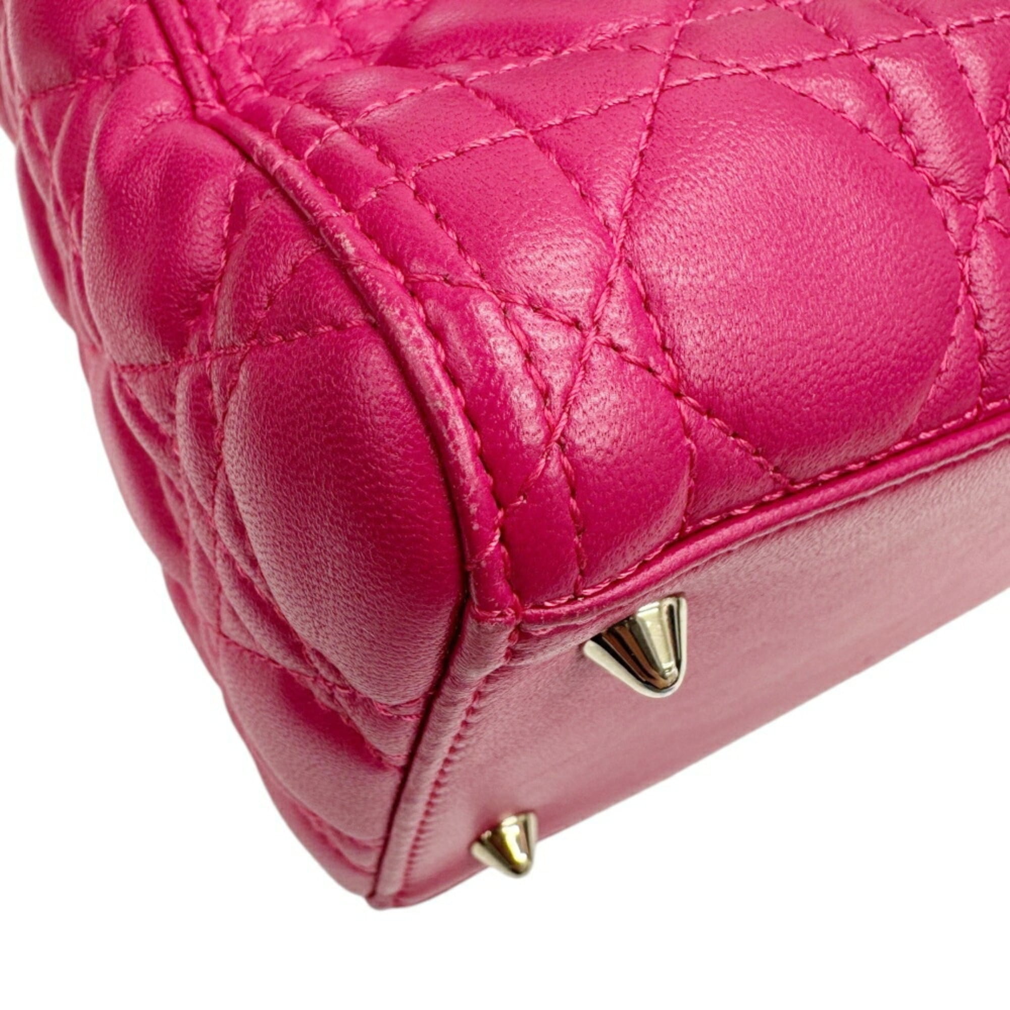 Christian Dior Pink Leather Handbag (Pre-Owned)