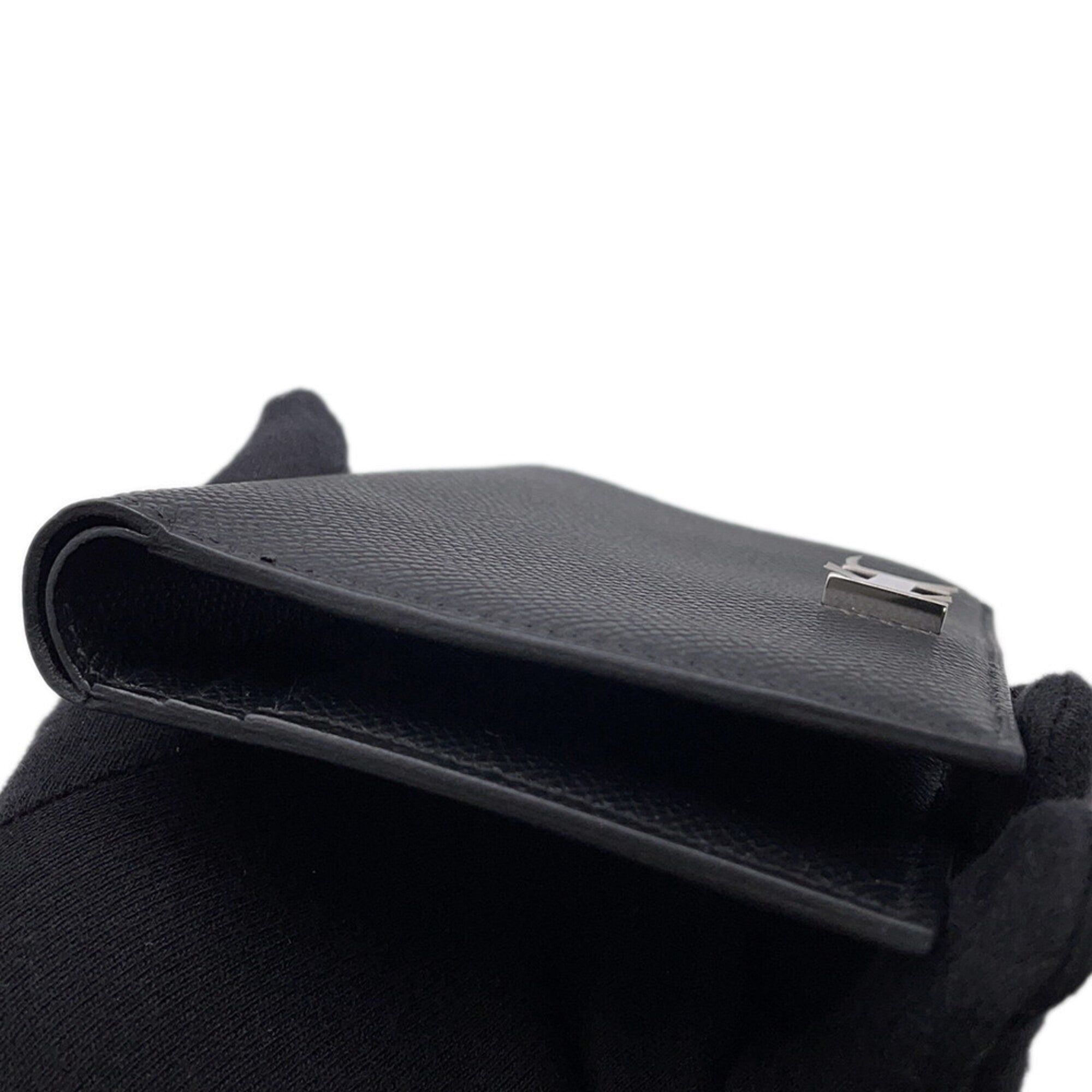 Hermes Black Epsom Leather Wallet (Bi-Fold) (Pre-Owned)