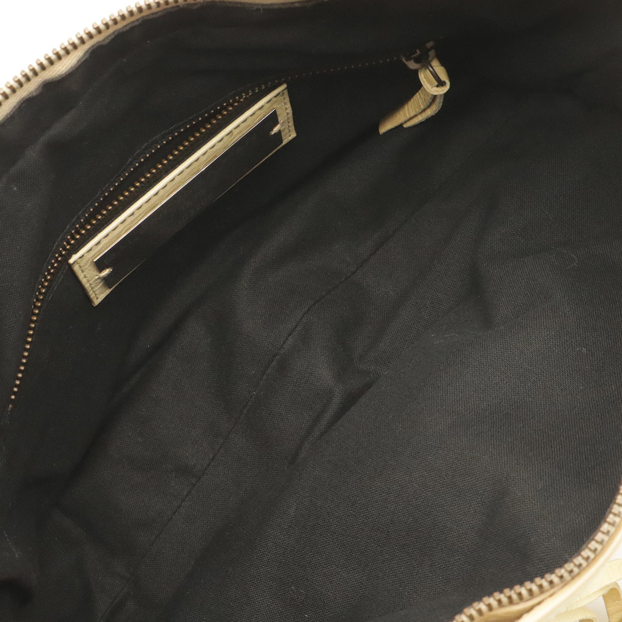 Balenciaga Cream Yellow Leather Handbag Shoulder Bag (Pre-Owned)