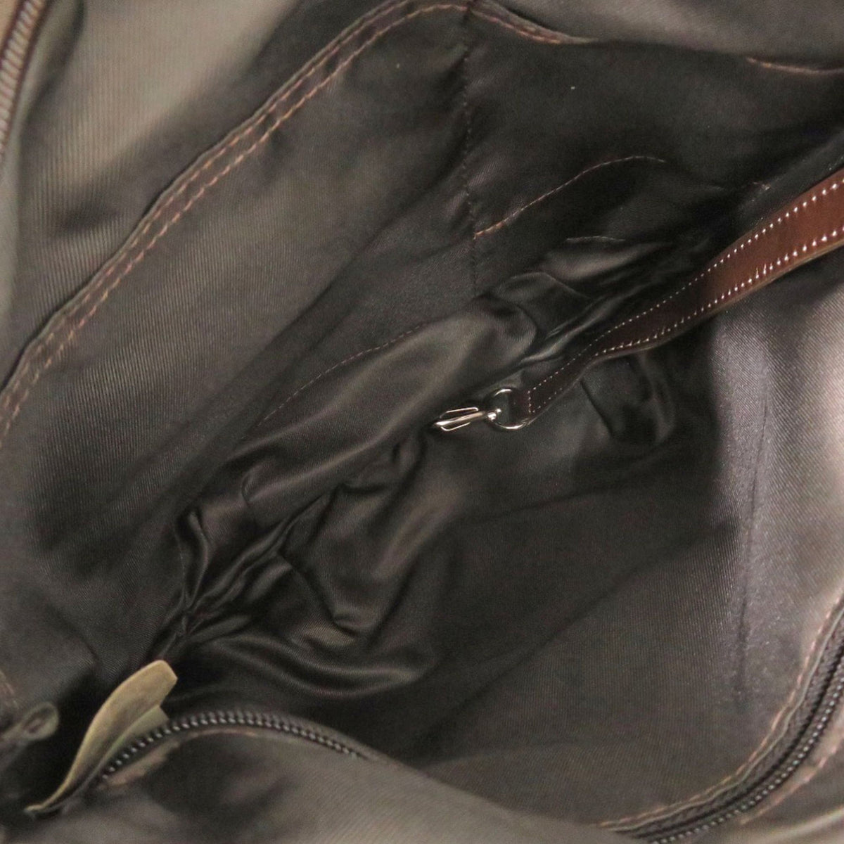 Longchamp Khaki Cotton Shoulder Bag (Pre-Owned)