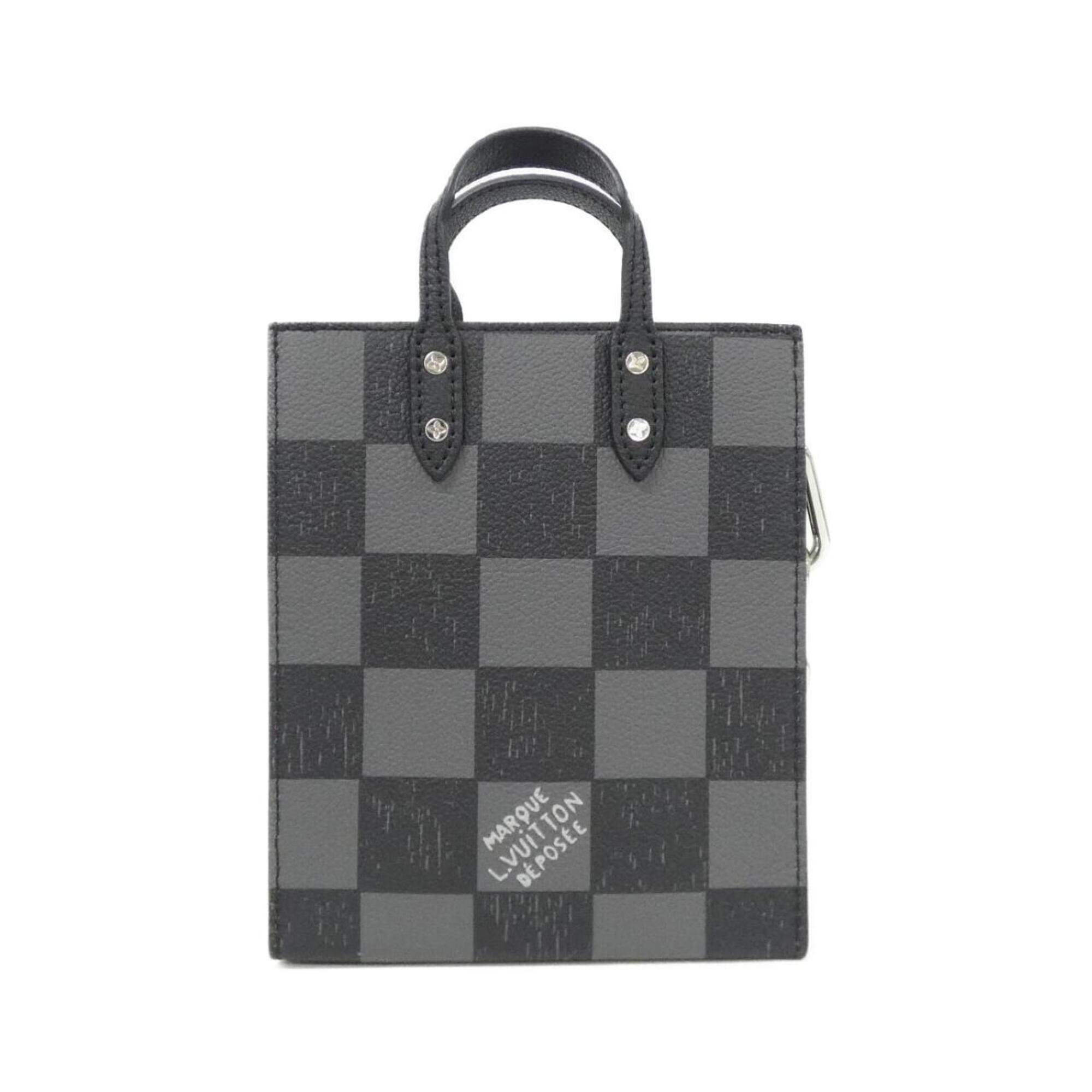Louis Vuitton Black Leather Handbag (Pre-Owned)