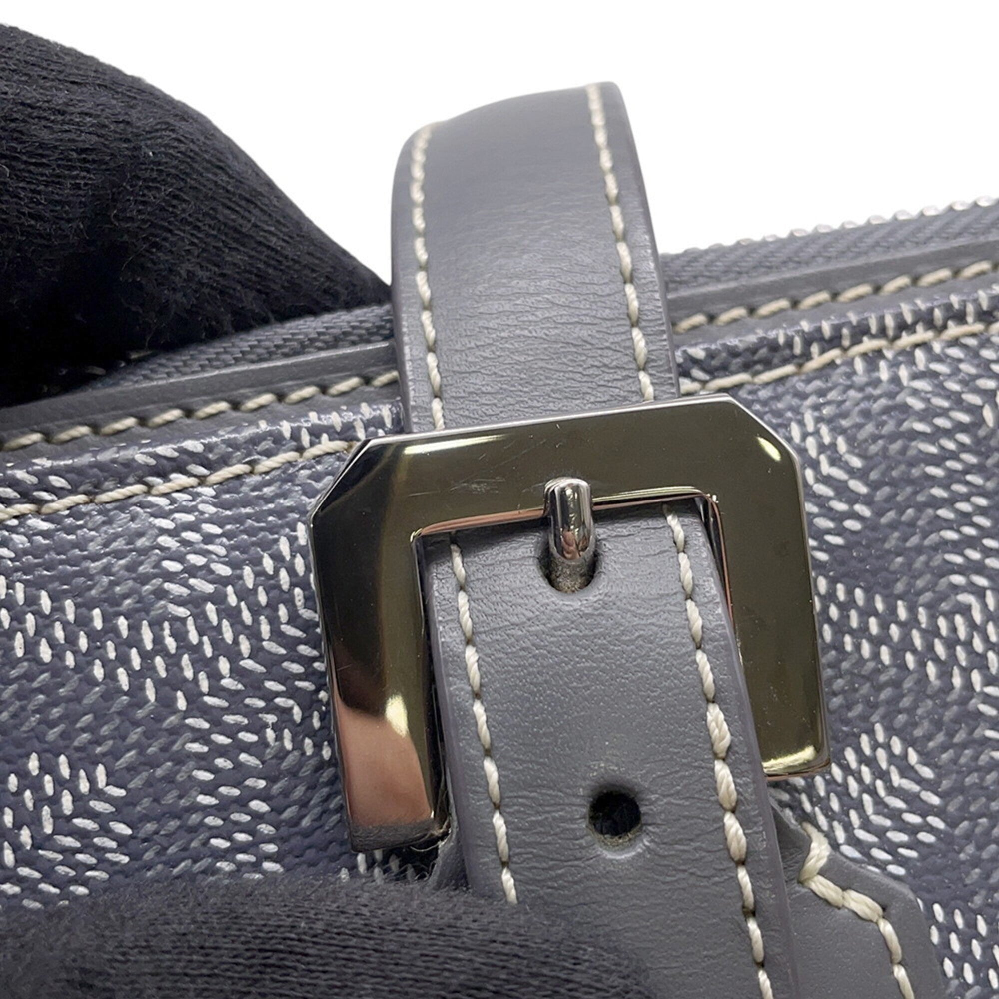 Goyard Gray White Pvc Handbag Shoulder Bag (Pre-Owned)