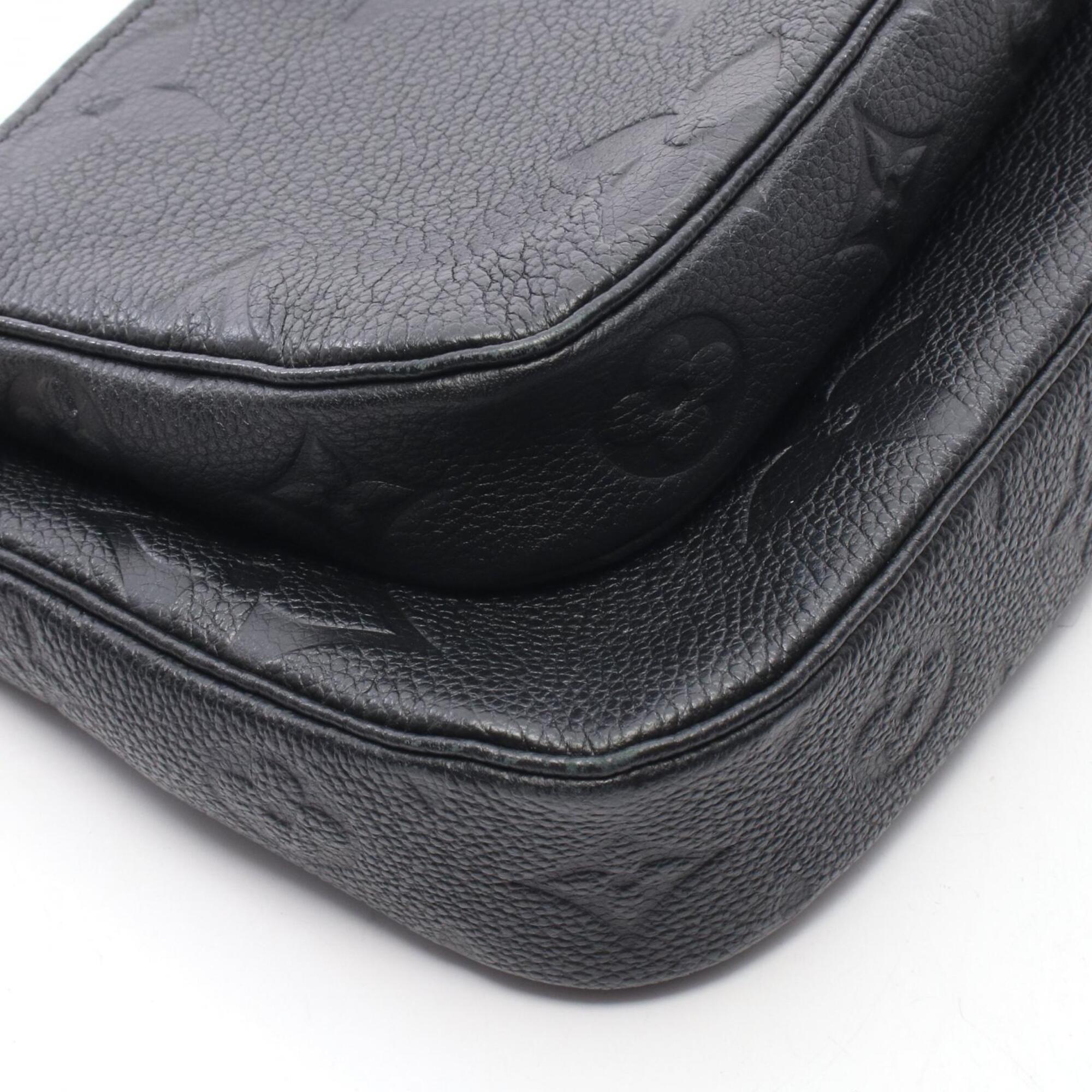 Louis Vuitton Black Noir Monogram Empreinte Handbag Pochette Shoulder Bag (Pre-Owned)