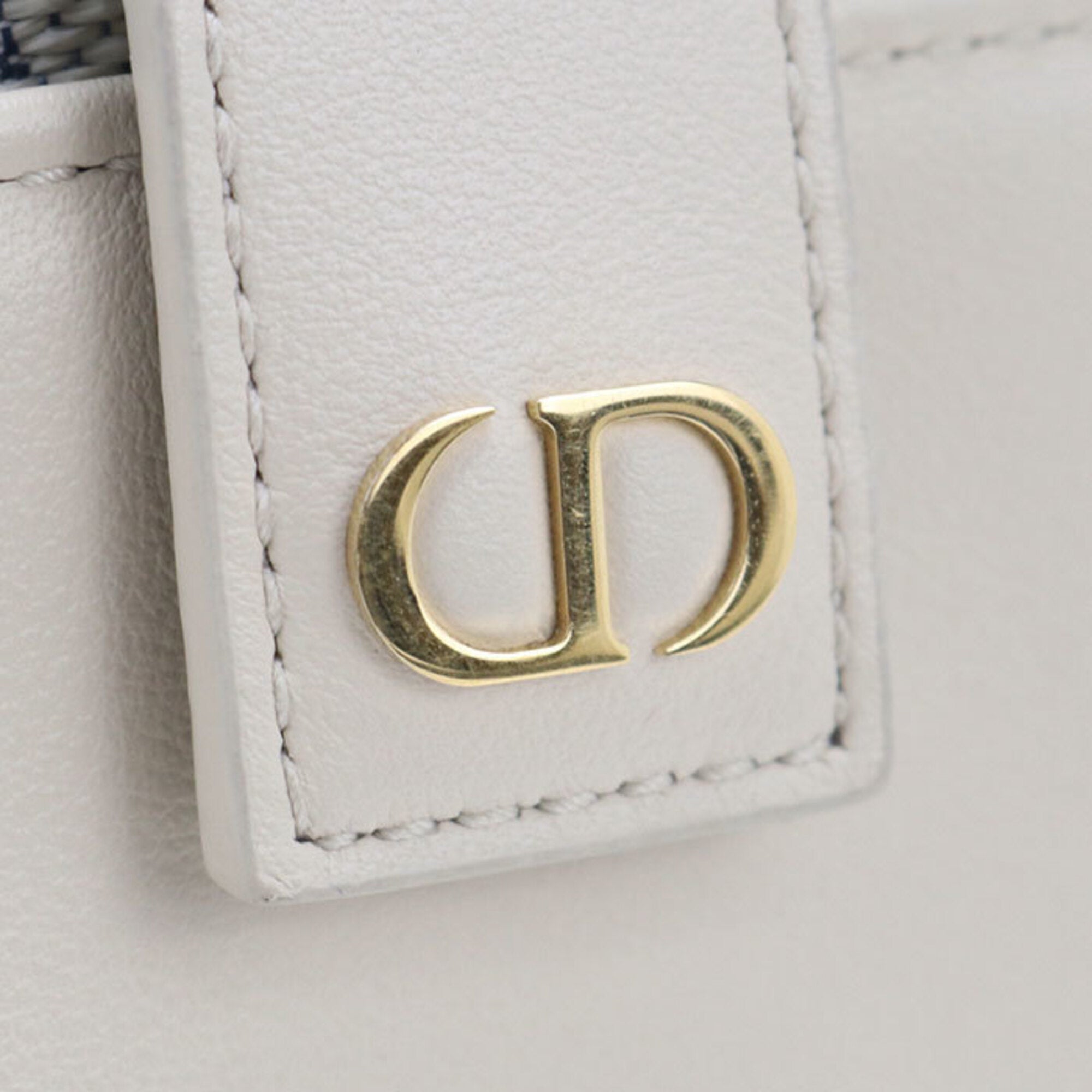 Christian Dior Blue Jacquard Wallet (Bi-Fold) (Pre-Owned)
