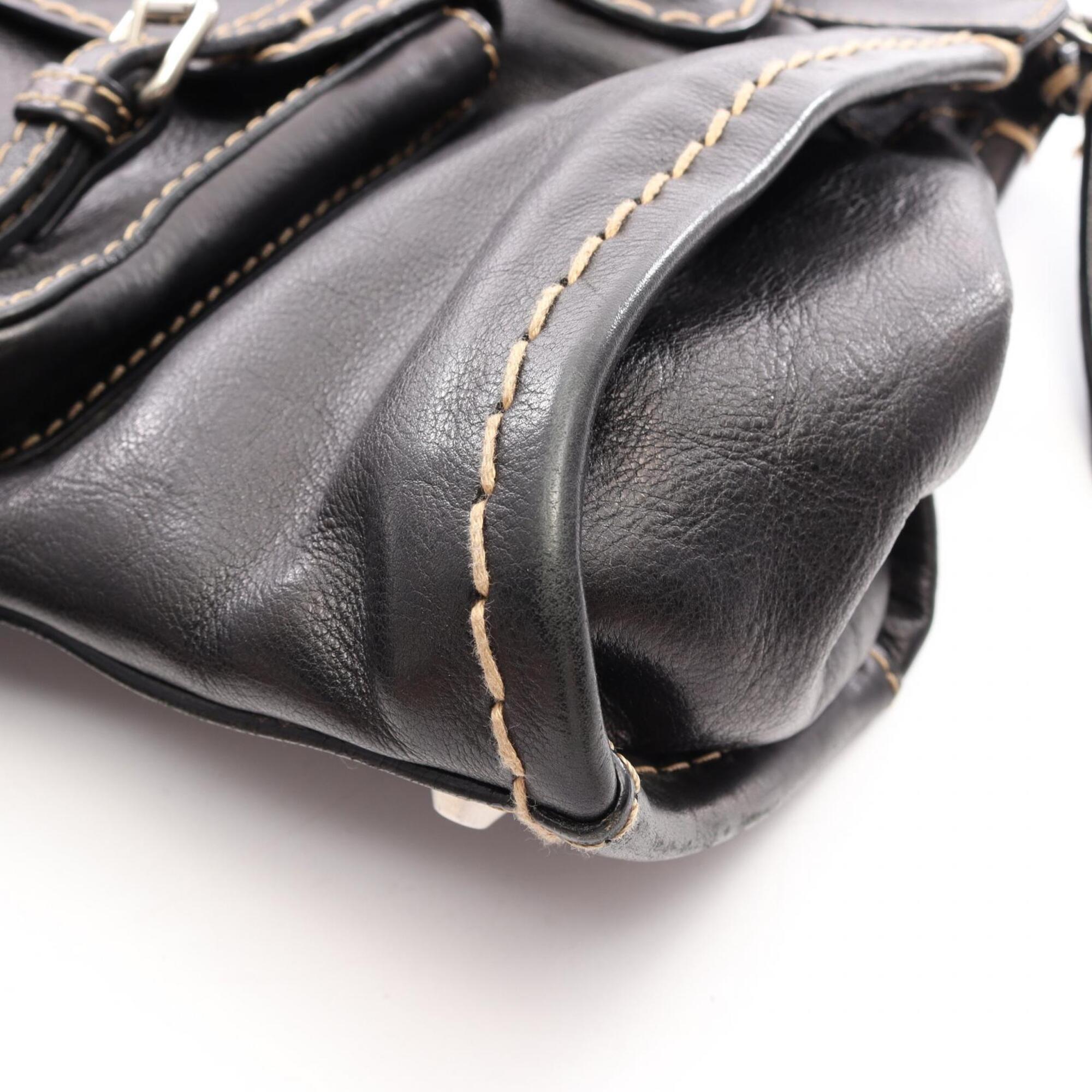Chloé Black Leather Handbag (Pre-Owned)