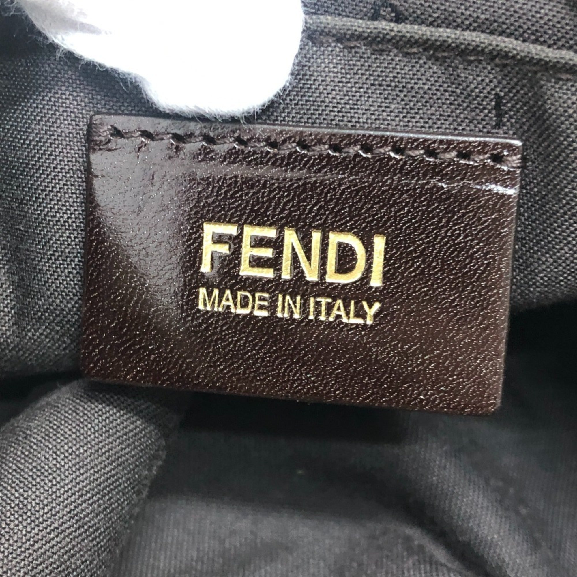 Fendi Zucca Beige Zucca Shoulder Bag (Pre-Owned)