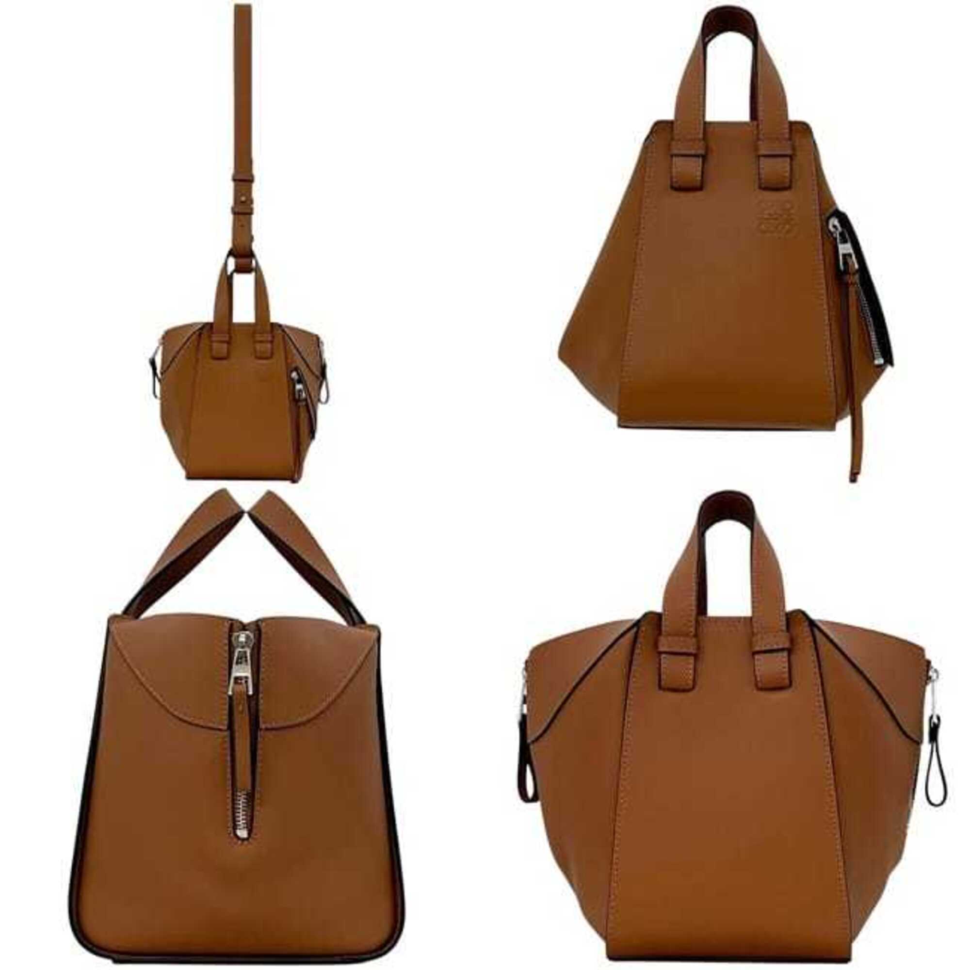 Loewe Hammock Brown Leather Shoulder Bag (Pre-Owned)
