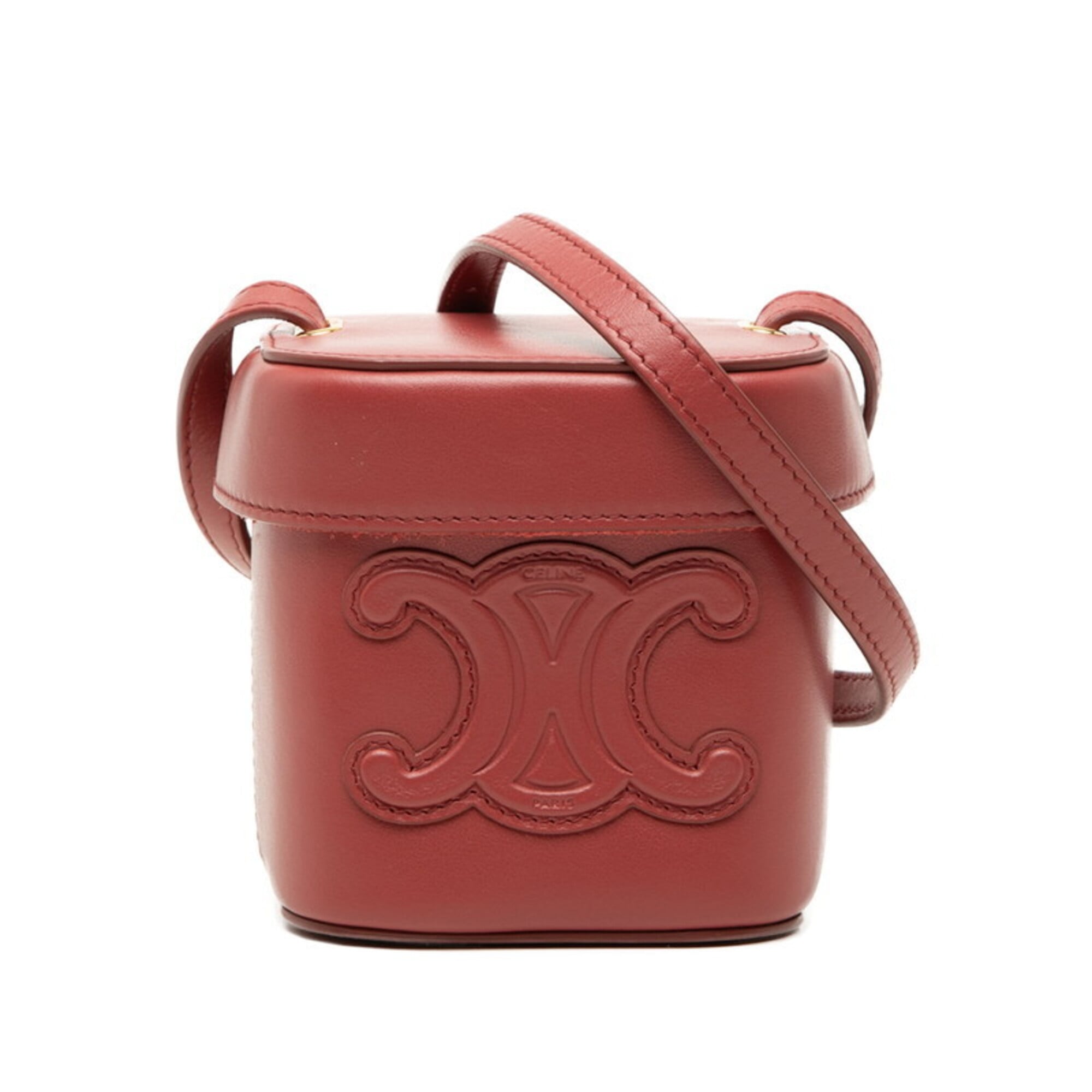 Celine Pink Leather Pochette Shoulder Bag (Pre-Owned)