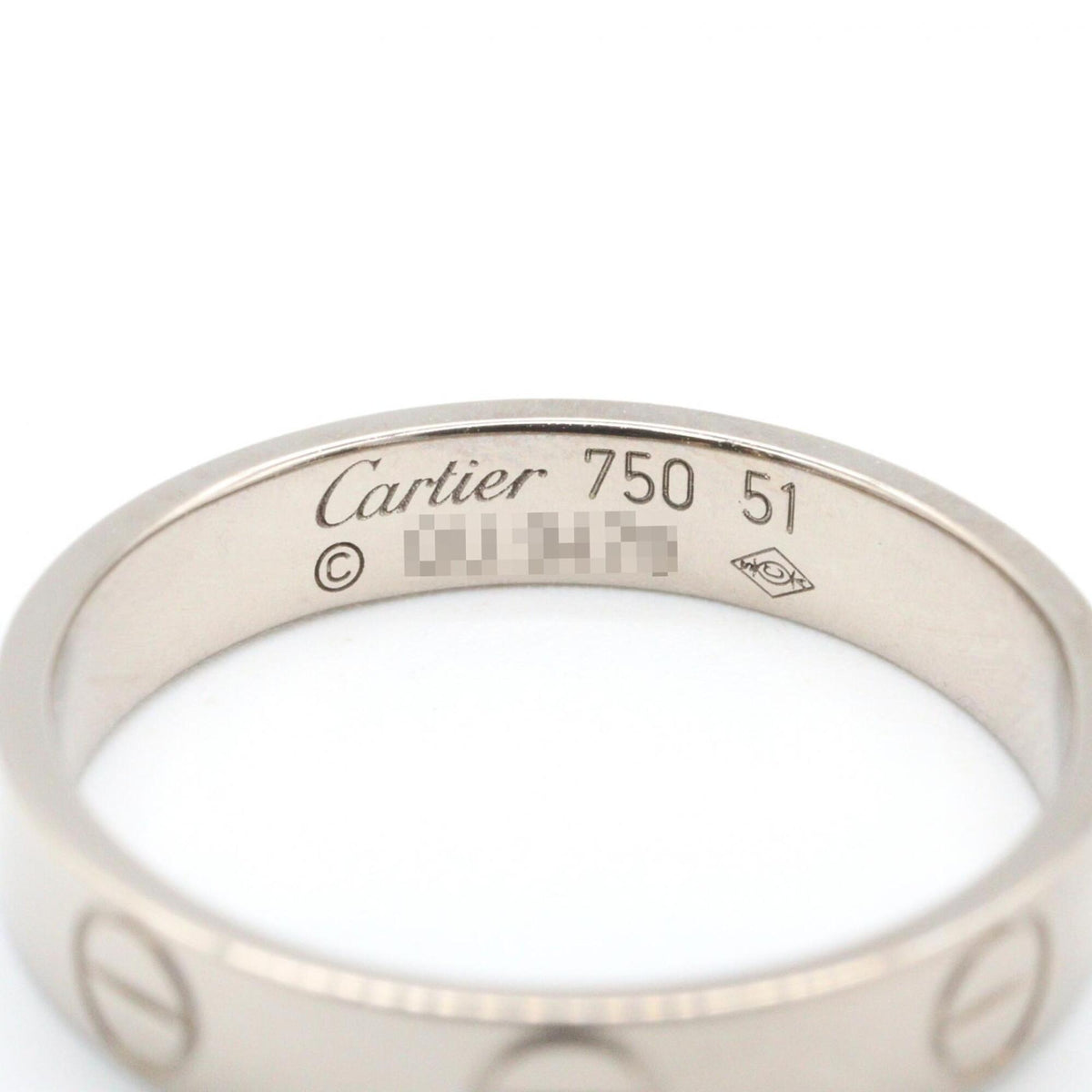 Cartier Silver White Gold (18K) Band Ring (Pre-Owned)