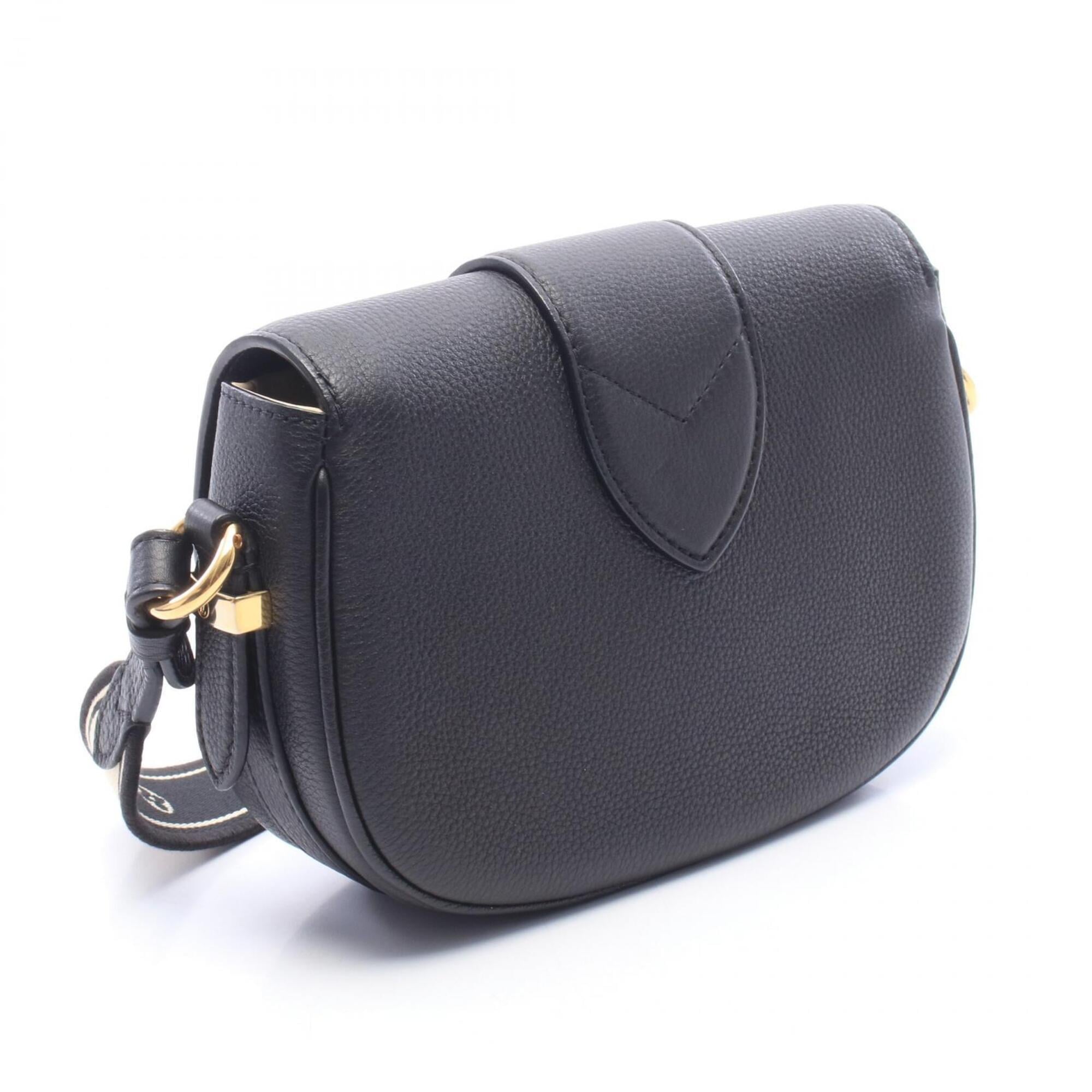 Louis Vuitton Black Noir Leather Handbag Shoulder Bag (Pre-Owned)