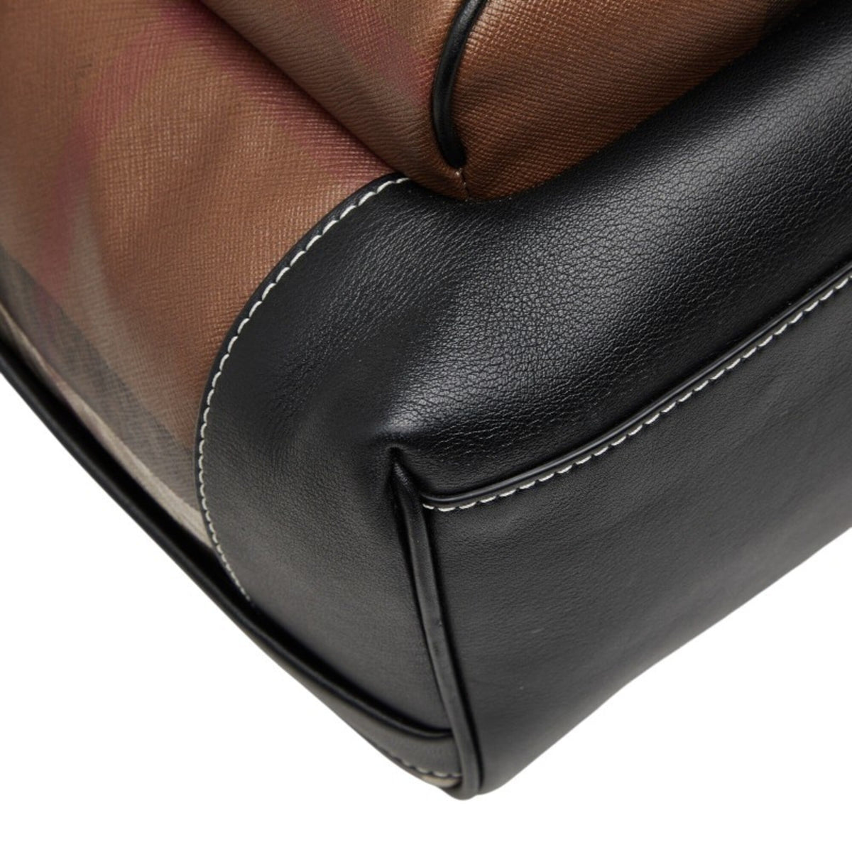 Burberry Brown Pvc Leather Backpack (Pre-Owned)