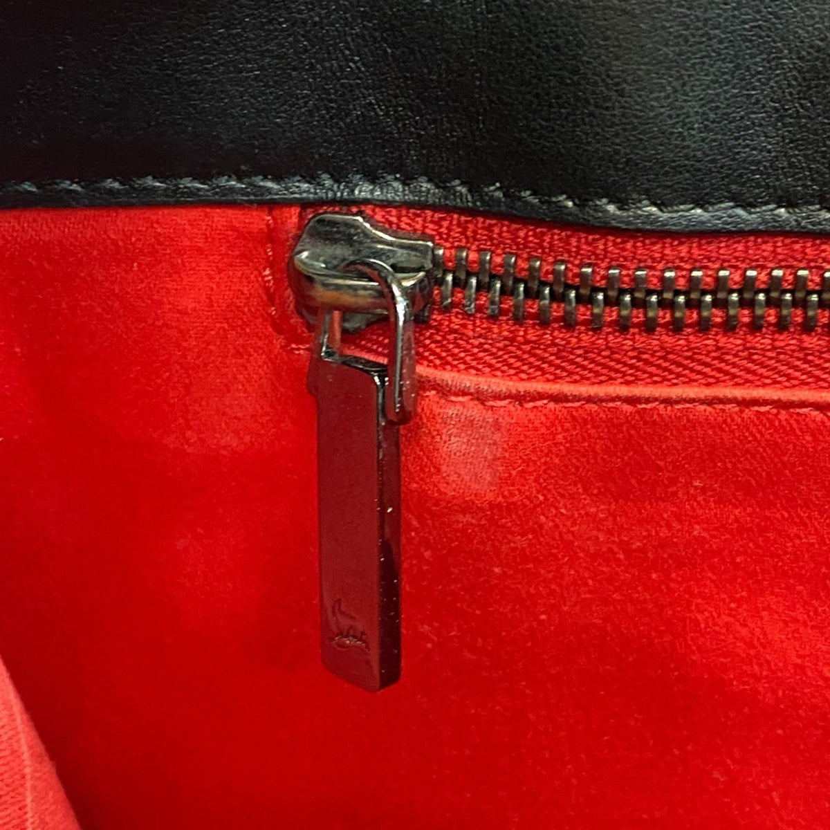 Christian Louboutin Black Leather Shoulder Bag Tote Bag (Pre-Owned)