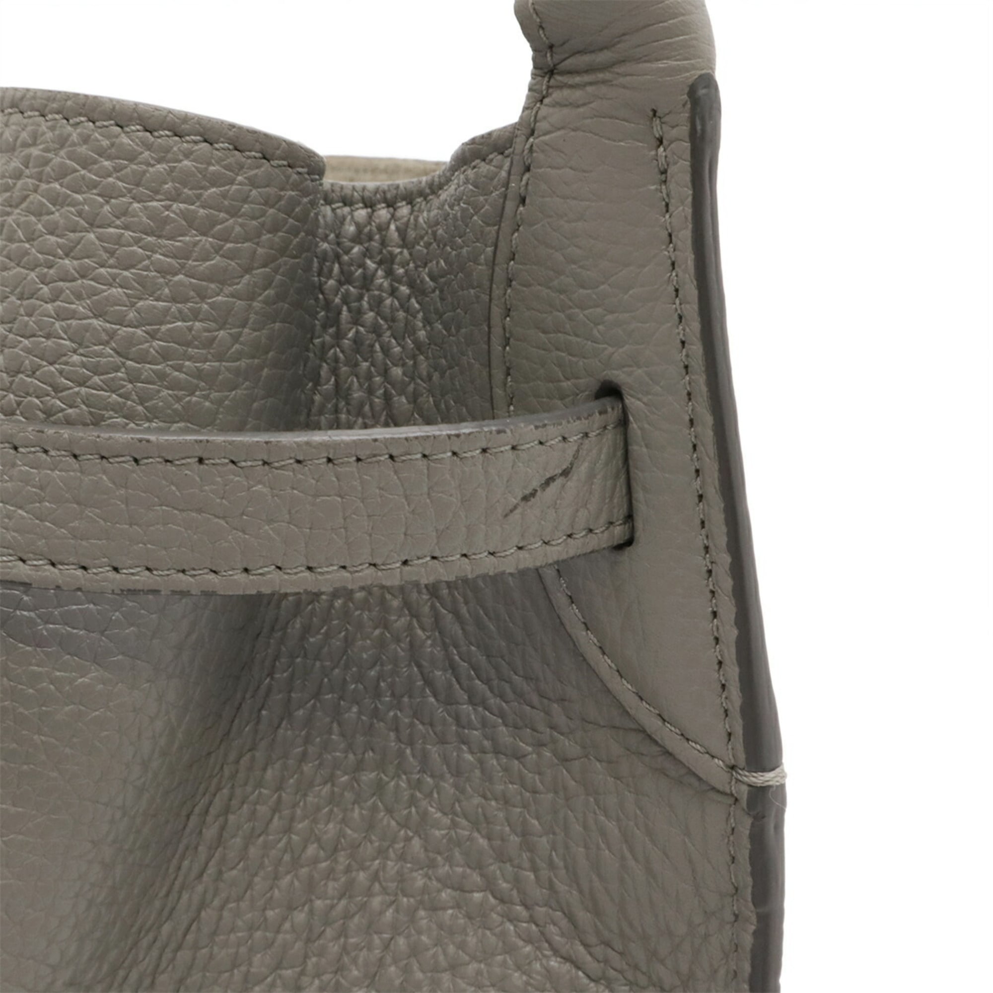 Celine Gray Leather Shoulder Bag (Pre-Owned)