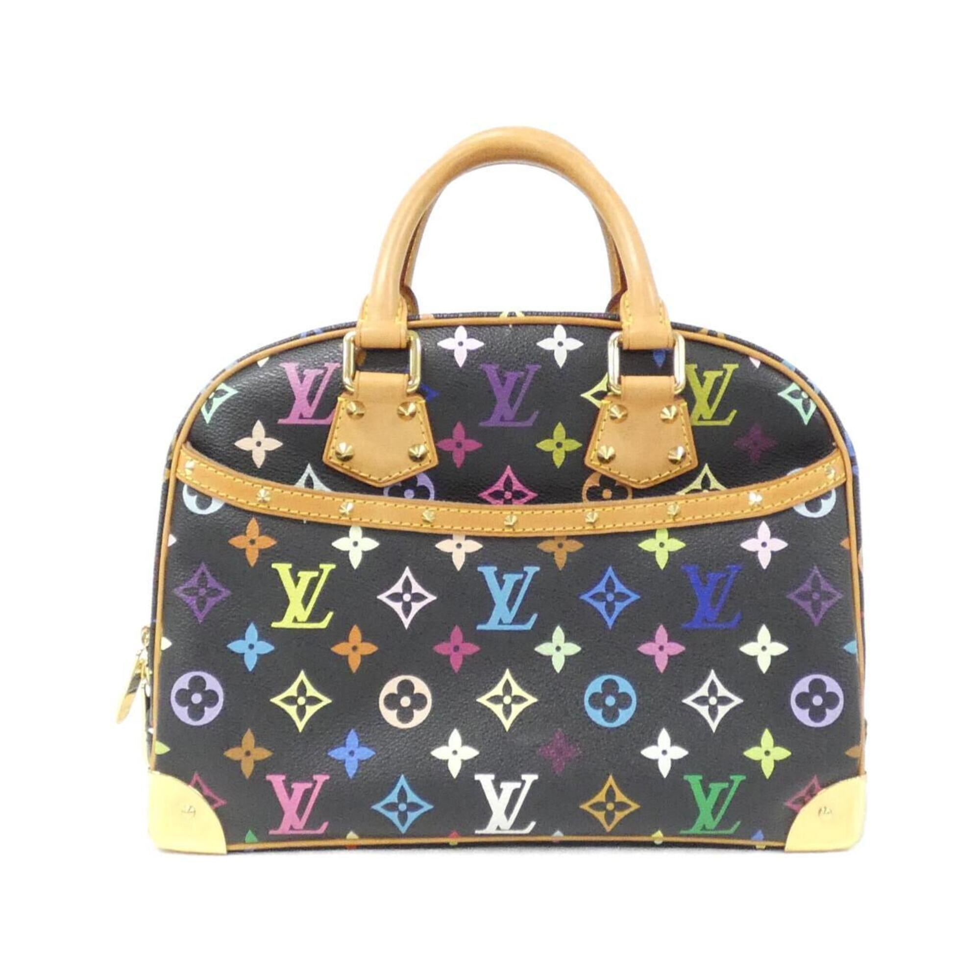 Louis Vuitton Black Coated Canvas Handbag (Pre-Owned)