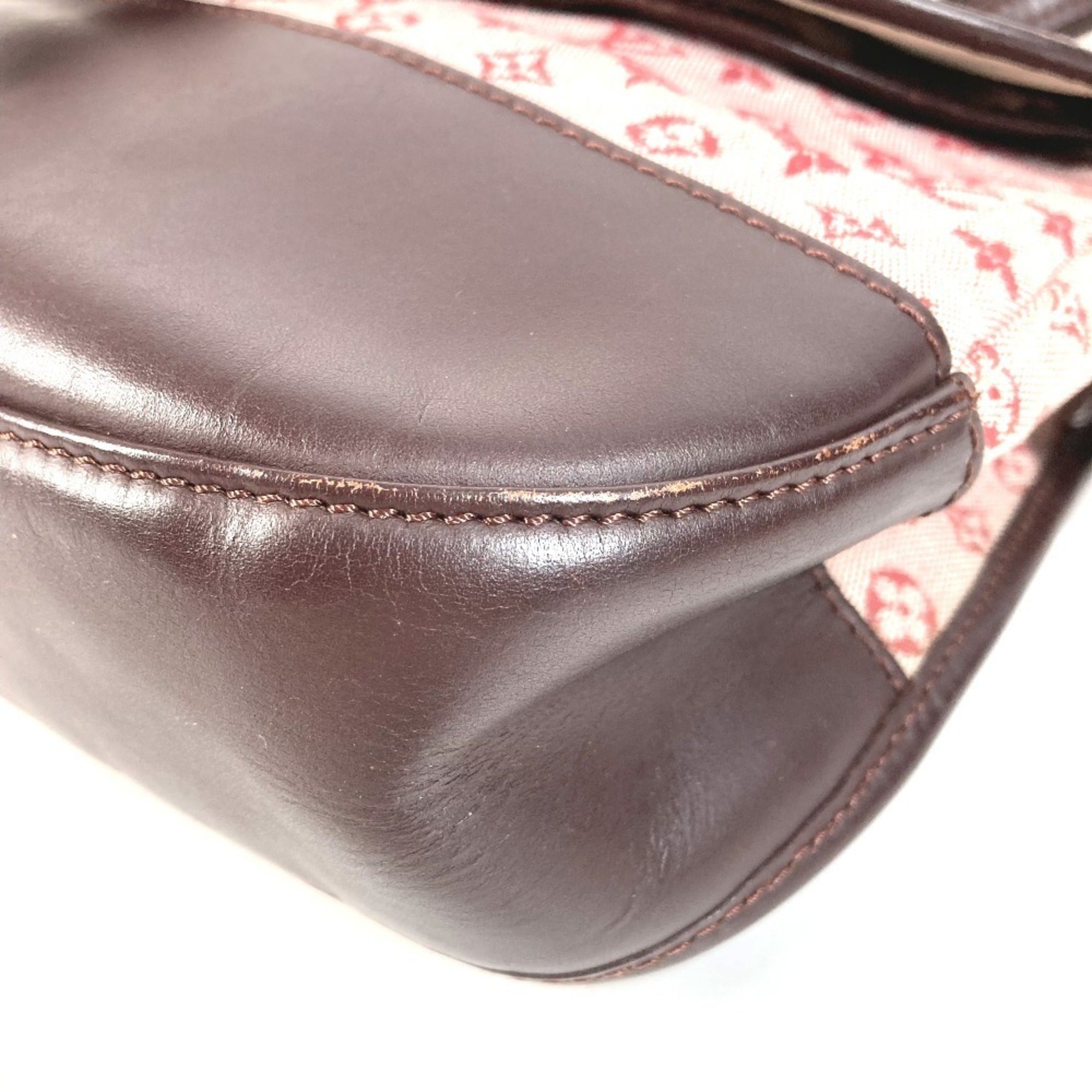 Louis Vuitton Cherry Red Color Monogram Mini Pochette Shoulder Bag (Pre-Owned)