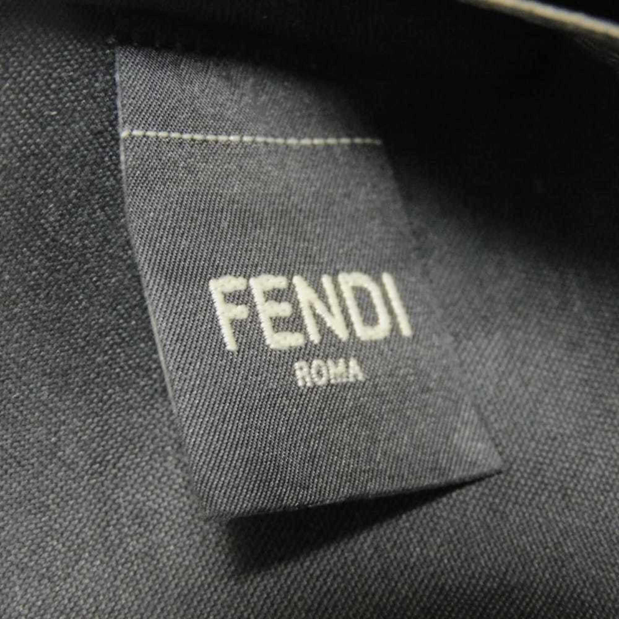 Fendi Gunmetal Metallic Gray Coin Purse/Coin Case (Pre-Owned)