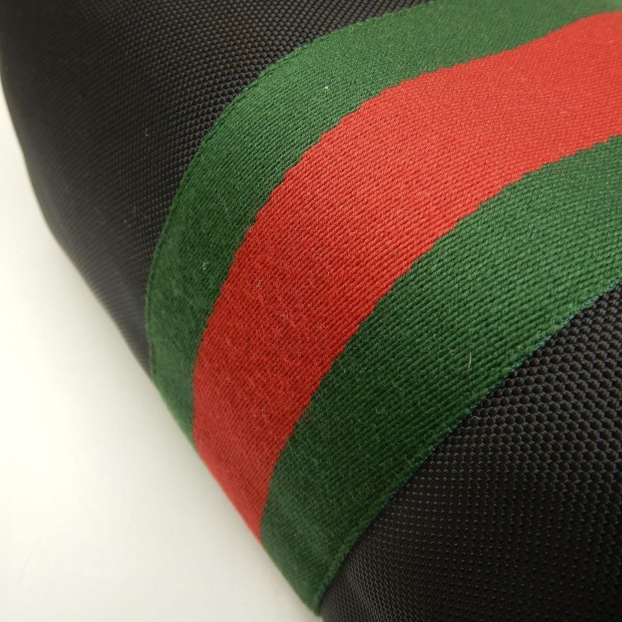Gucci Black Canvas Leather Tote Bag (Pre-Owned)