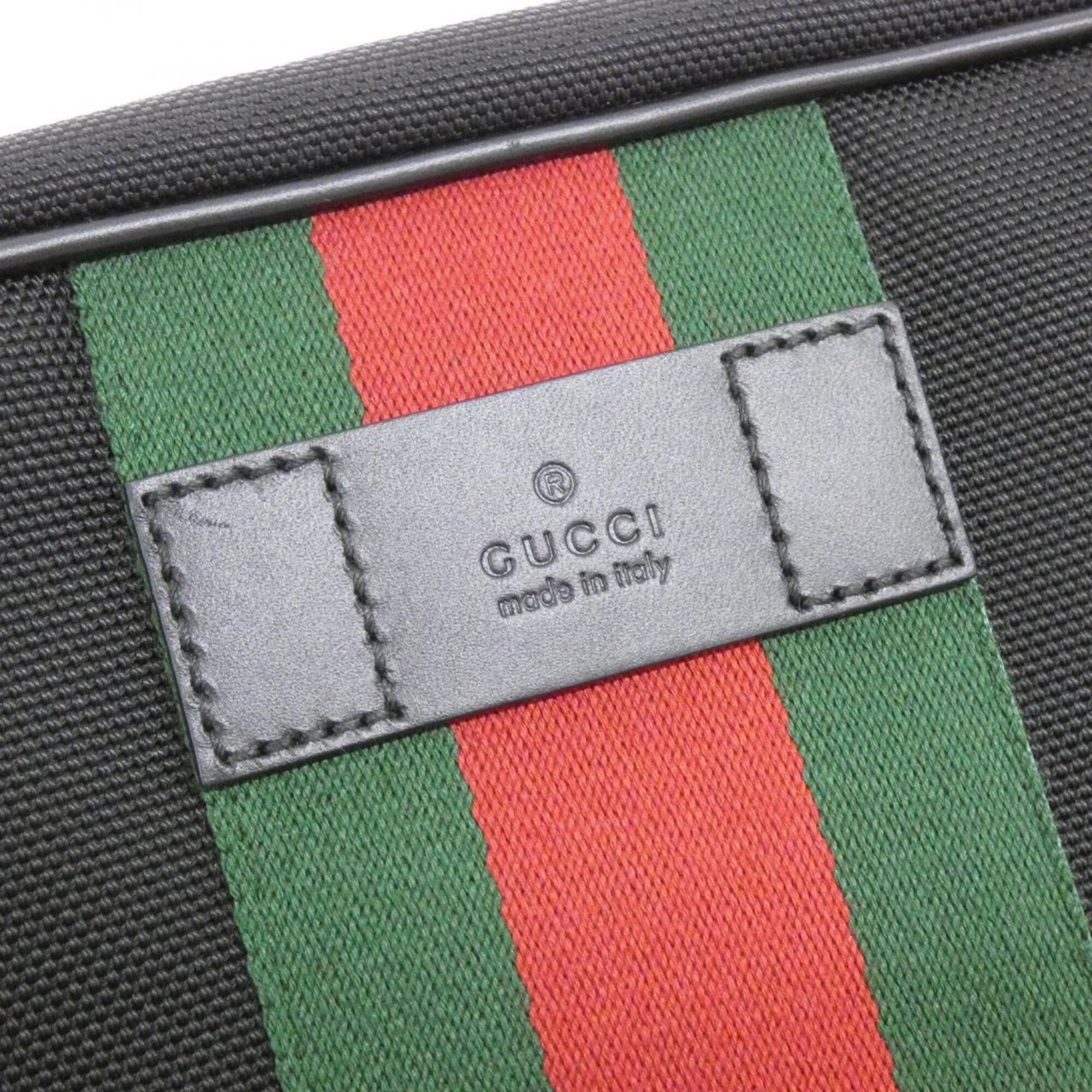 Gucci Black Canvas Handbag (Pre-Owned)
