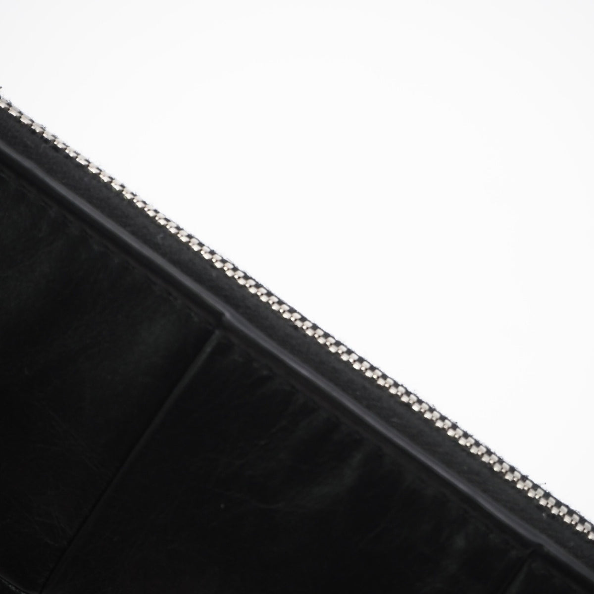 Bottega Veneta Black Nylon Leather Long Wallet (Bi-Fold) (Pre-Owned)