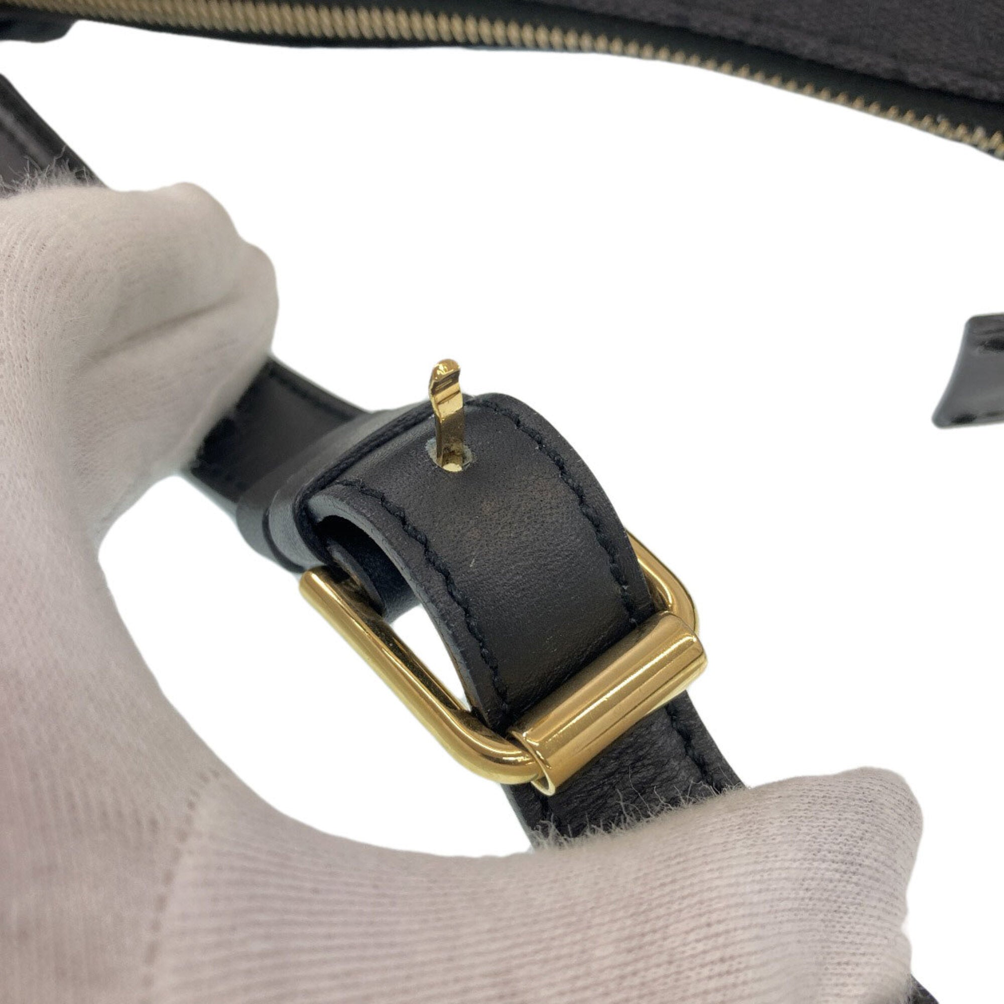 Celine Black Canvas Shoulder Bag (Pre-Owned)