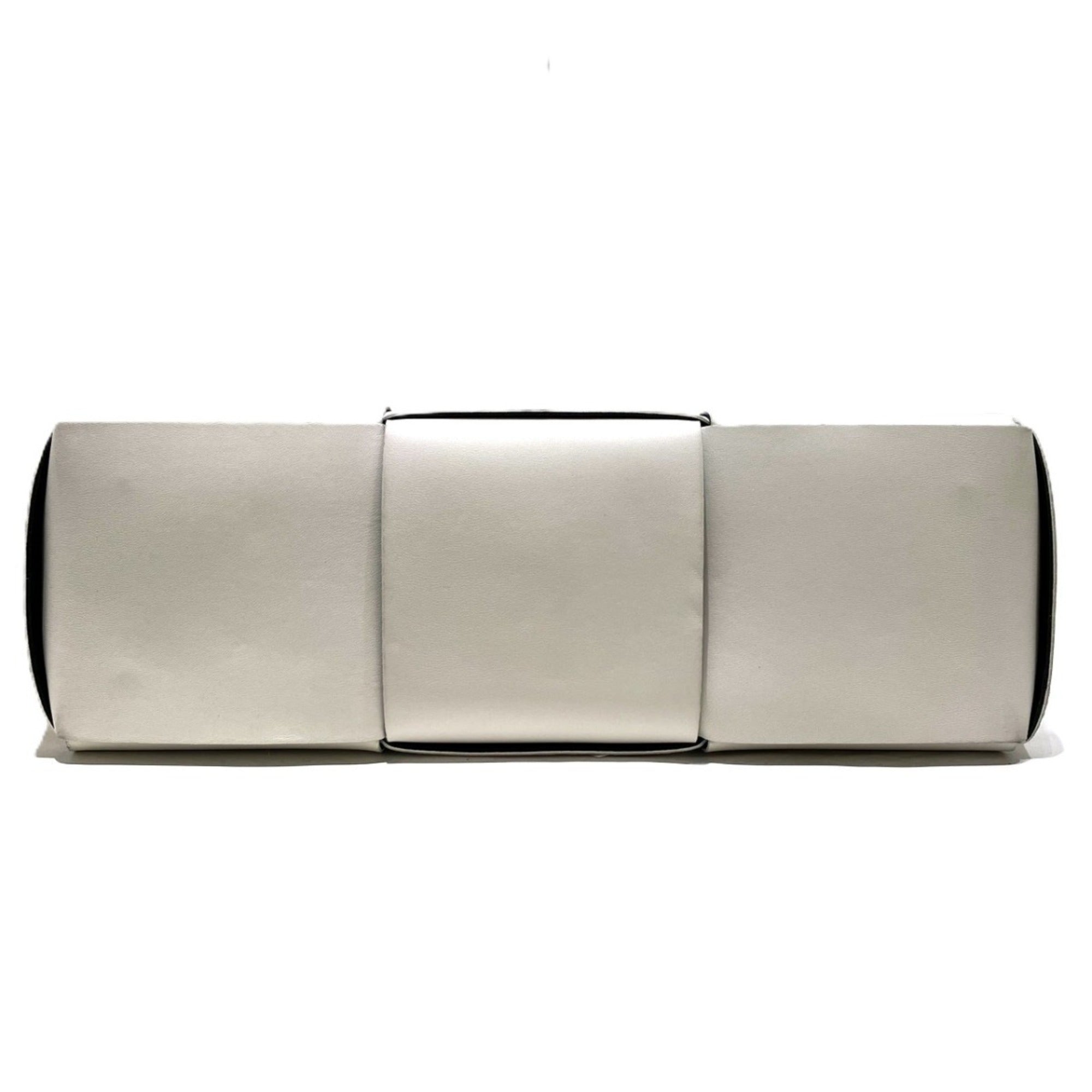Bottega Veneta White Leather Tote Bag (Pre-Owned)