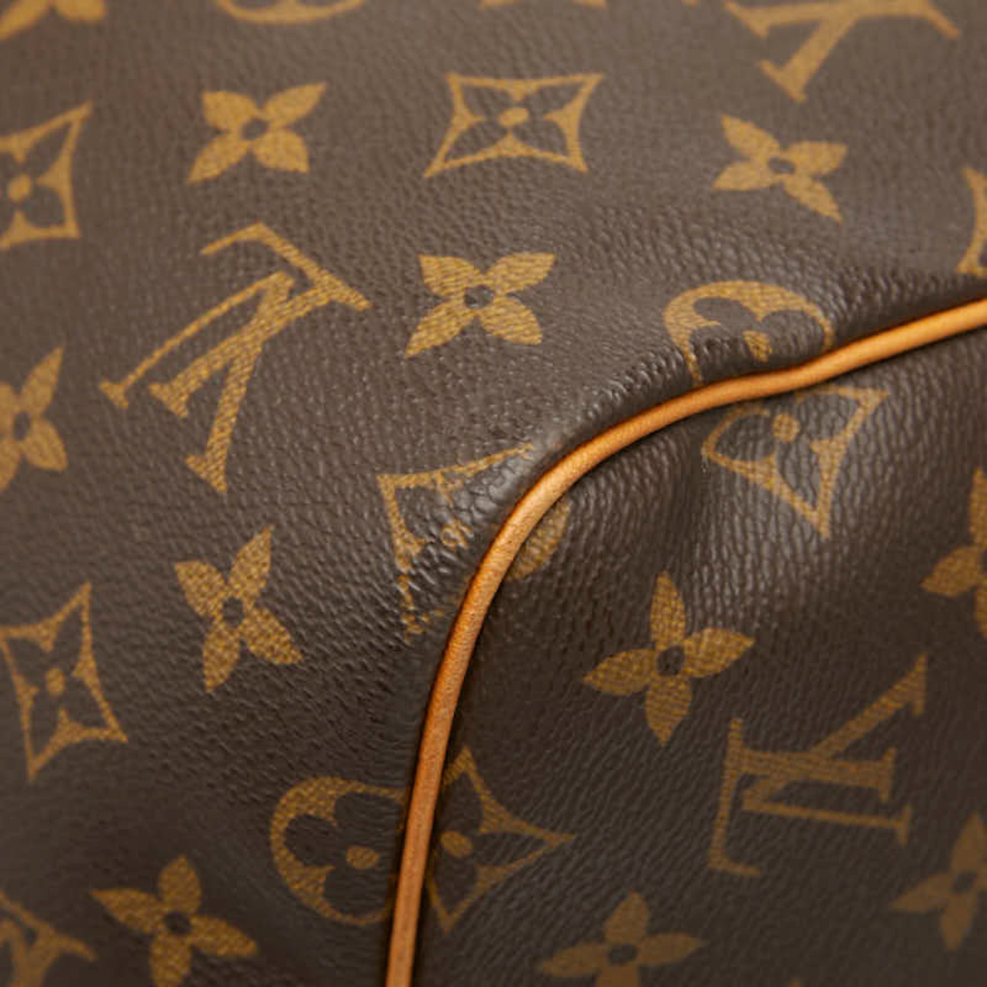 Louis Vuitton Brown Pvc Leather Boston Bag Shoulder Bag (Pre-Owned)