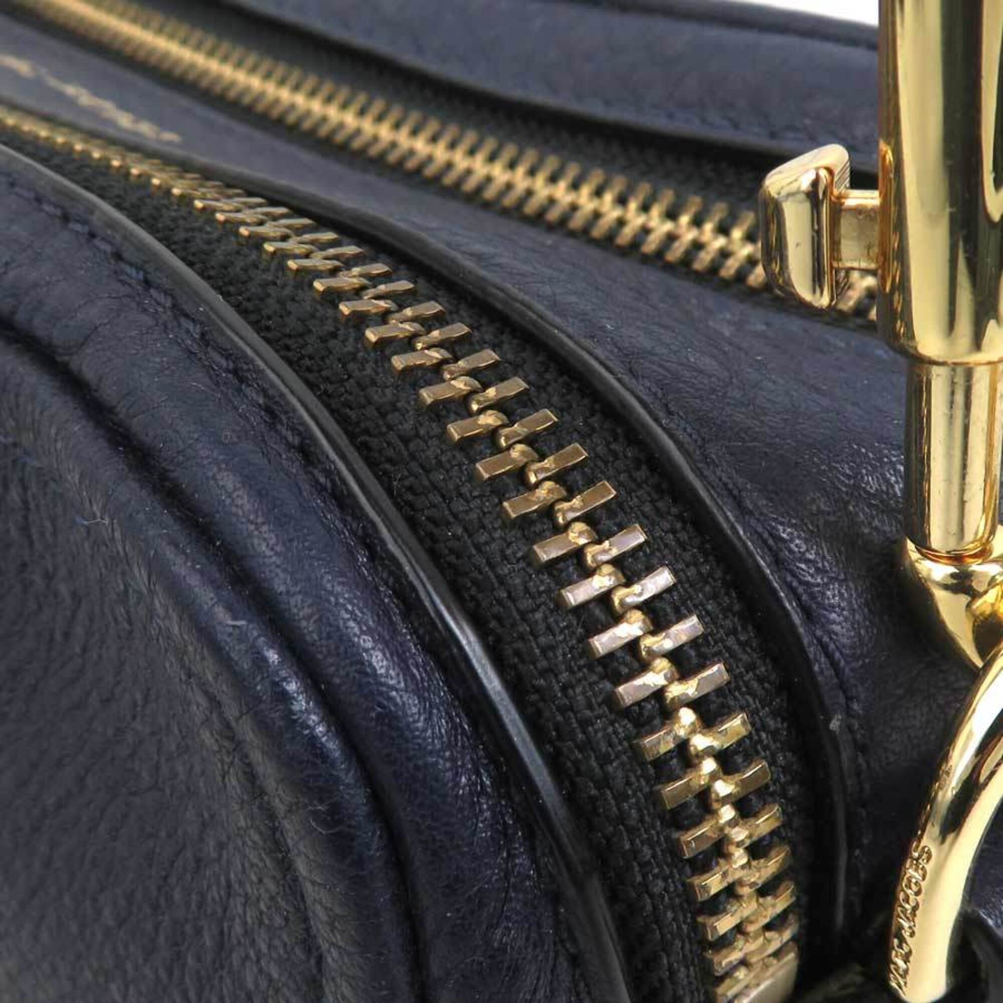 Marc Jacobs Navy Leather Handbag (Pre-Owned)