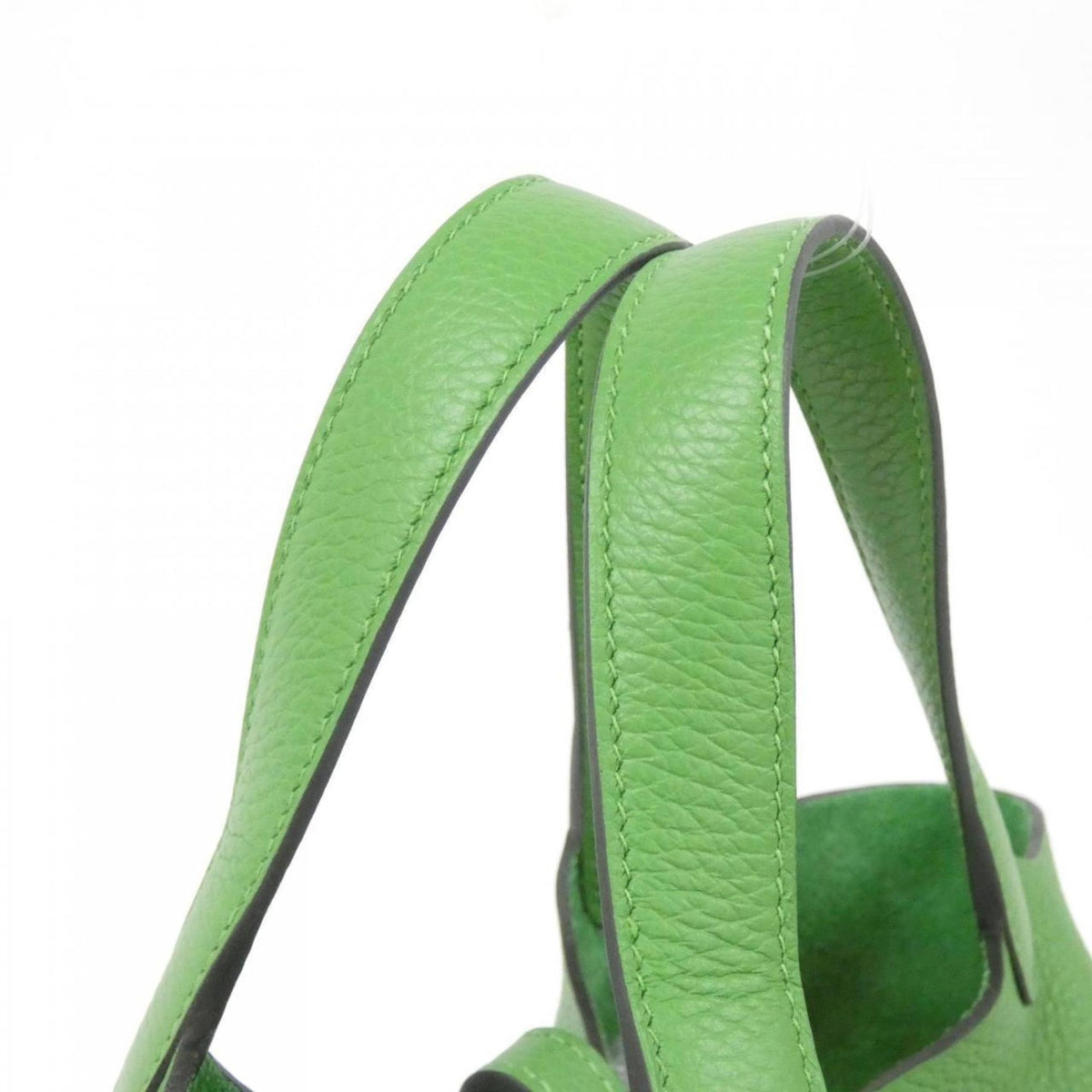 Hermes Vert Taurillon Clemence Leather Handbag (Pre-Owned)