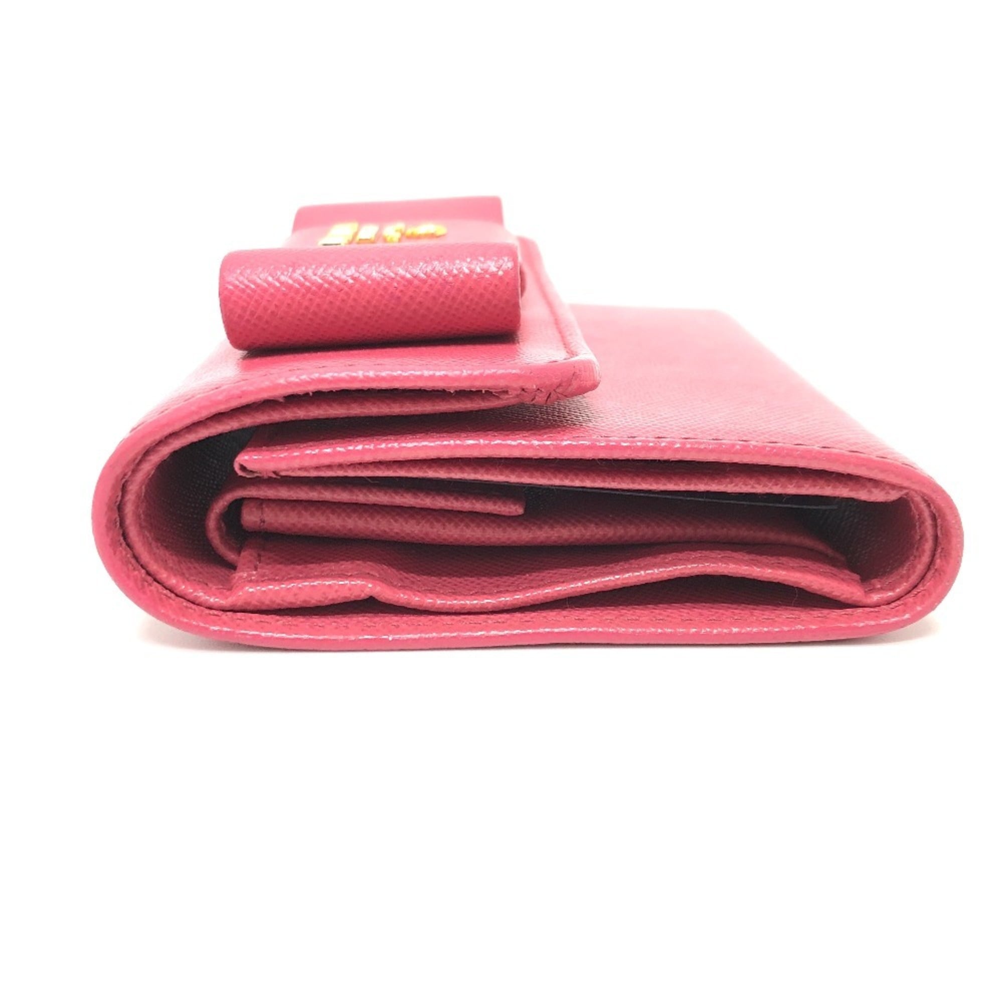 Prada Peonia Pink Saffiano Wallet (Tri-Fold) (Pre-Owned)