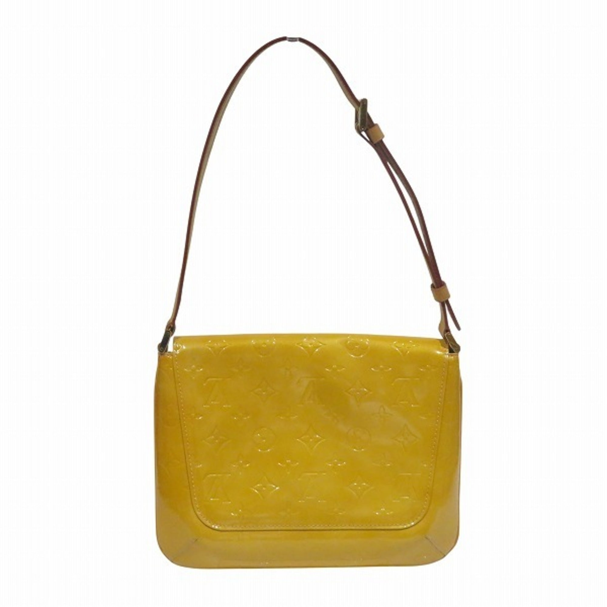 Louis Vuitton Jaune Leather Handbag Shoulder Bag (Pre-Owned)