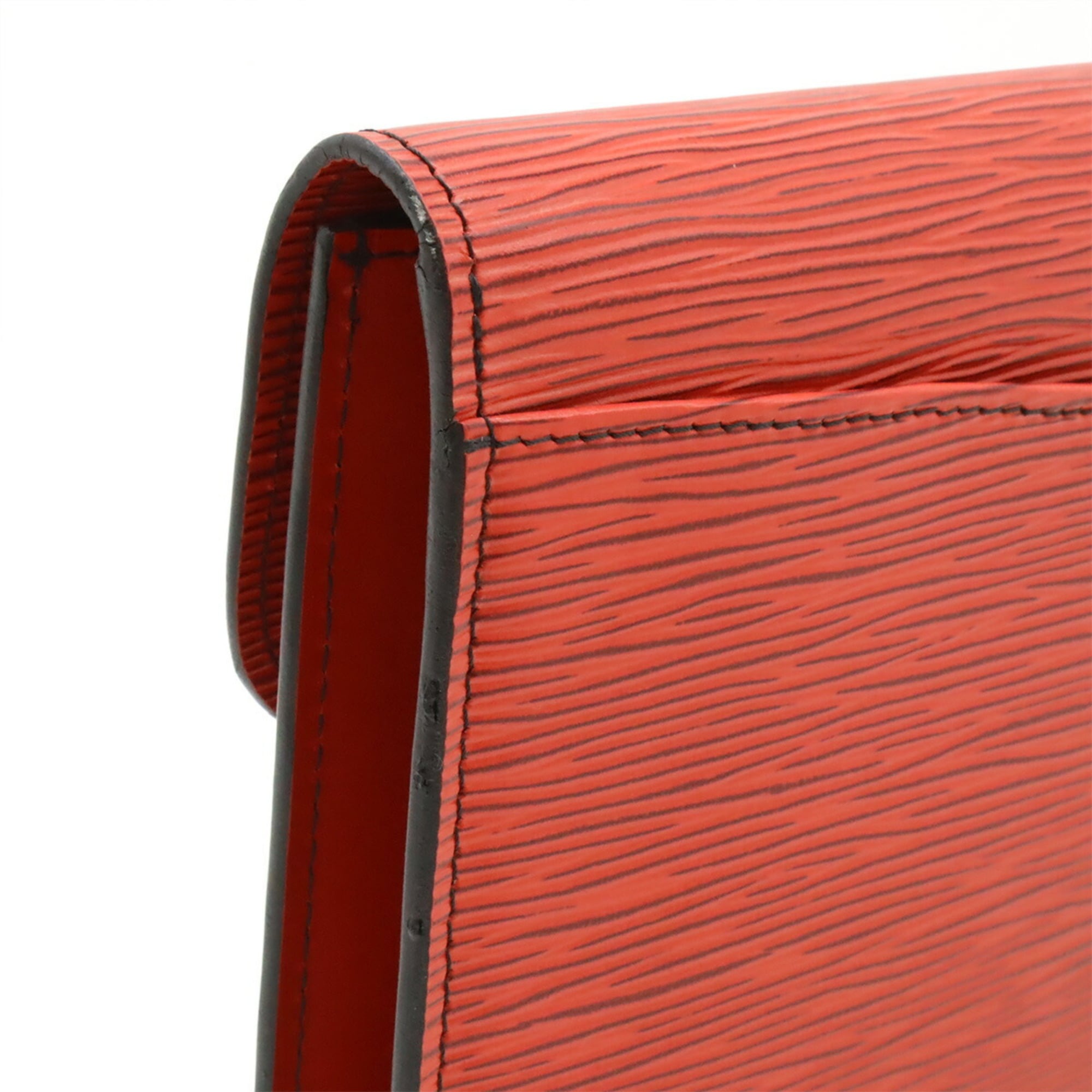 Louis Vuitton Castilian Red Epi Leather Clutch Bag (Pre-Owned)